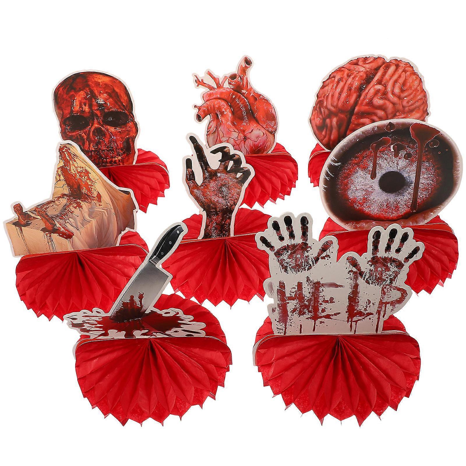 Halloween Honeycomb Decorations 8Pcs Random Style Tabletop Decoration For Event Organizers And Halloween Party Enthusiasts