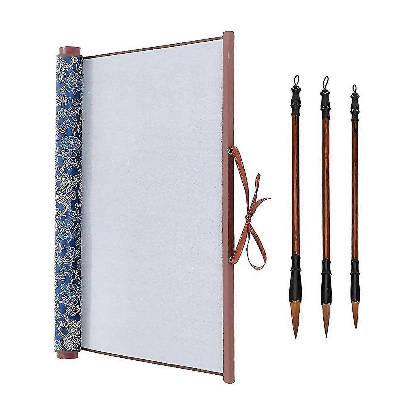 For Reusable Water Writing Magic Cloth Scroll Traditional