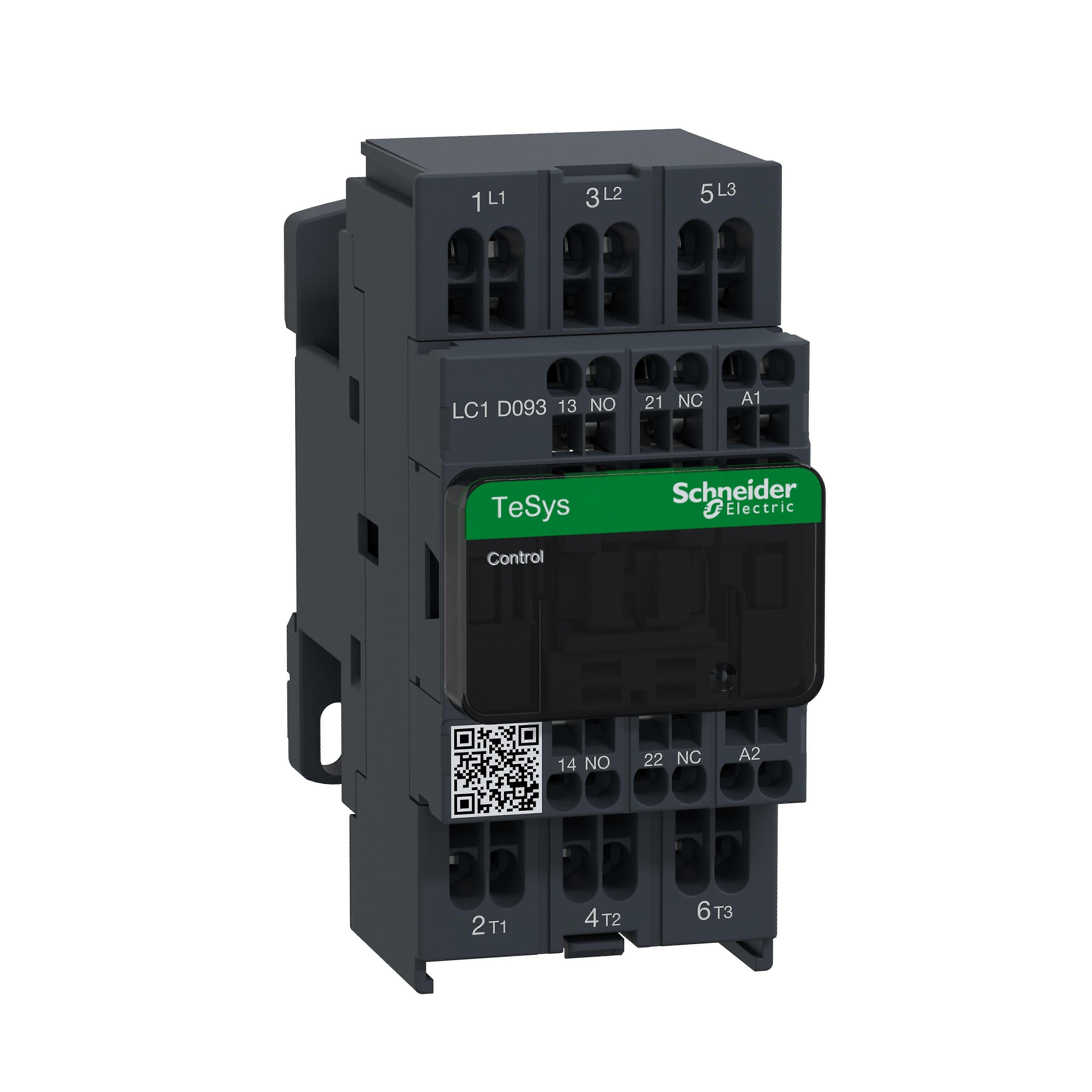 Schneider Contactor 3-pole 9a 110v Ac Coil Lc1d093fe7