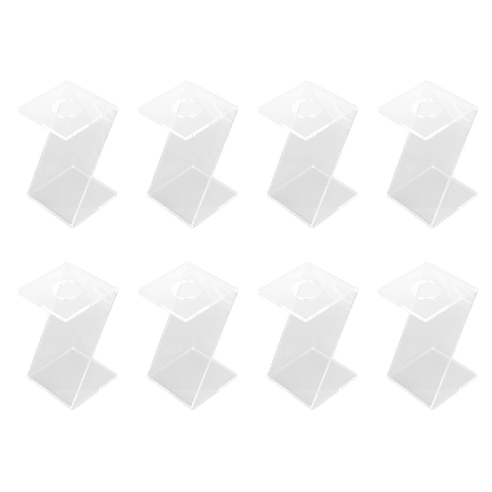 UV-Protected Z-Shaped Acrylic Display Stand for Baseballs and Golf Balls