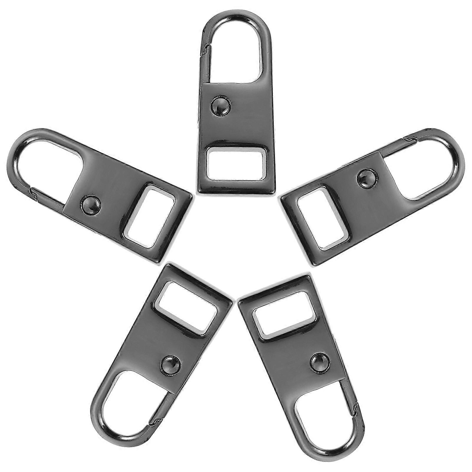 Zipper Pull Tab Durable Metal Zipper Accessories for DIY DIY 5Pcs Pack