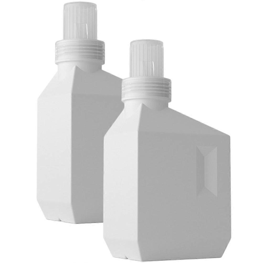 Portable Soap Dispenser Container Flat Square Liquid Bottles Daily Use Refillable 2Pcs