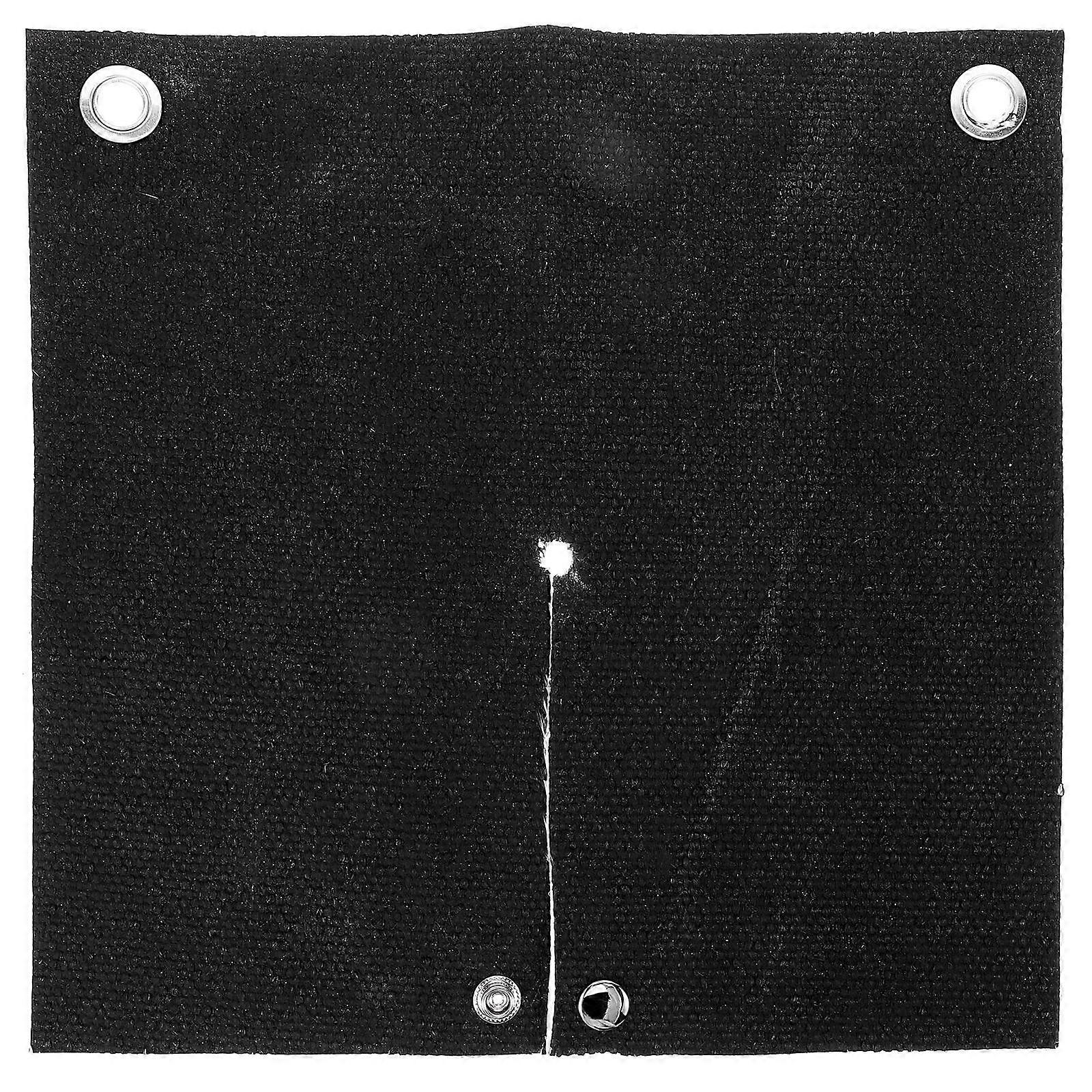 Fireproof Blanket For Welding High Temperature Resistance 11.8X11.8 Inches Cushion Black Color 1Set For Industrial Use
