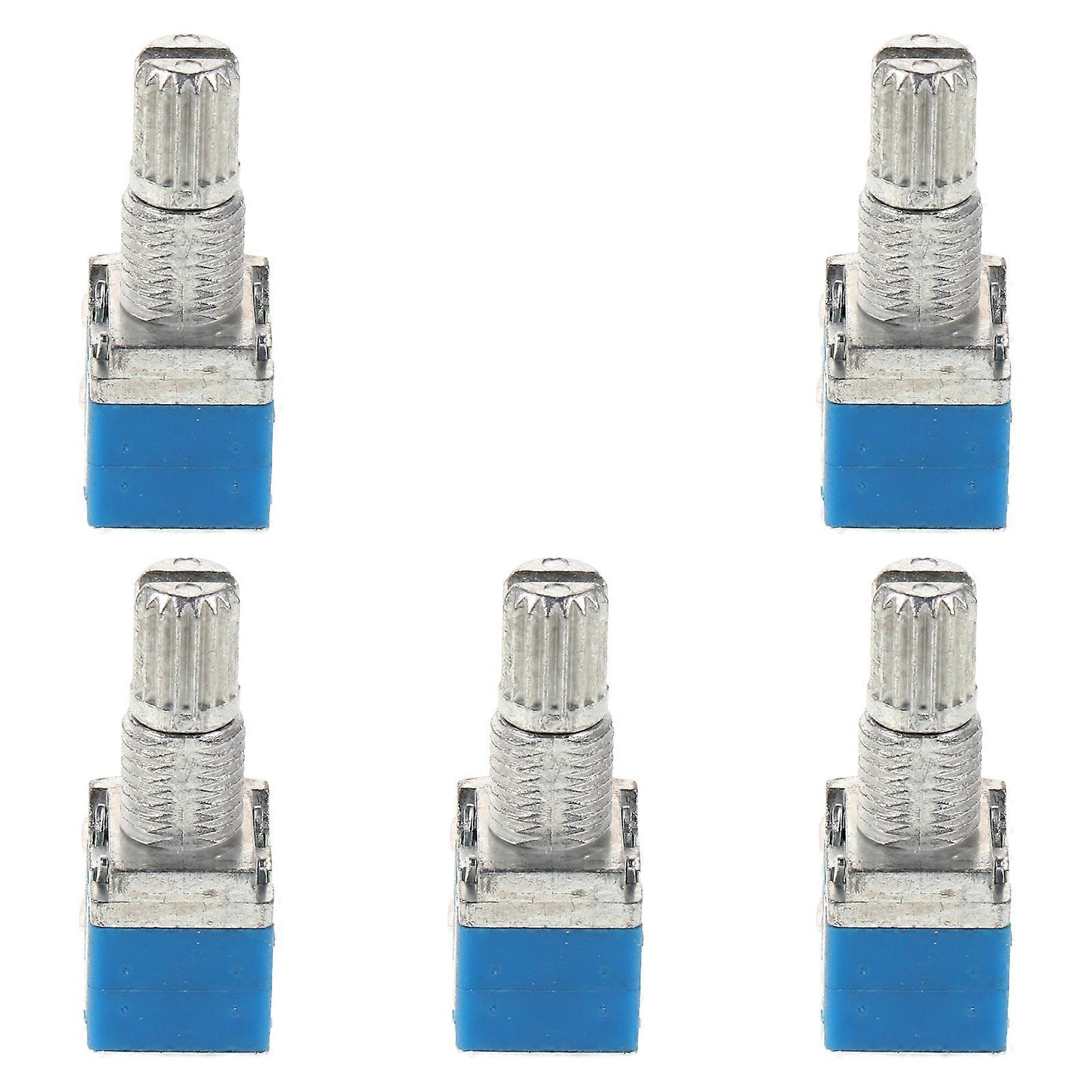 Digital Encoder Rotary Switch For DIY Projects And Electronic Devices 5Pcs Compact Design Blue Iron