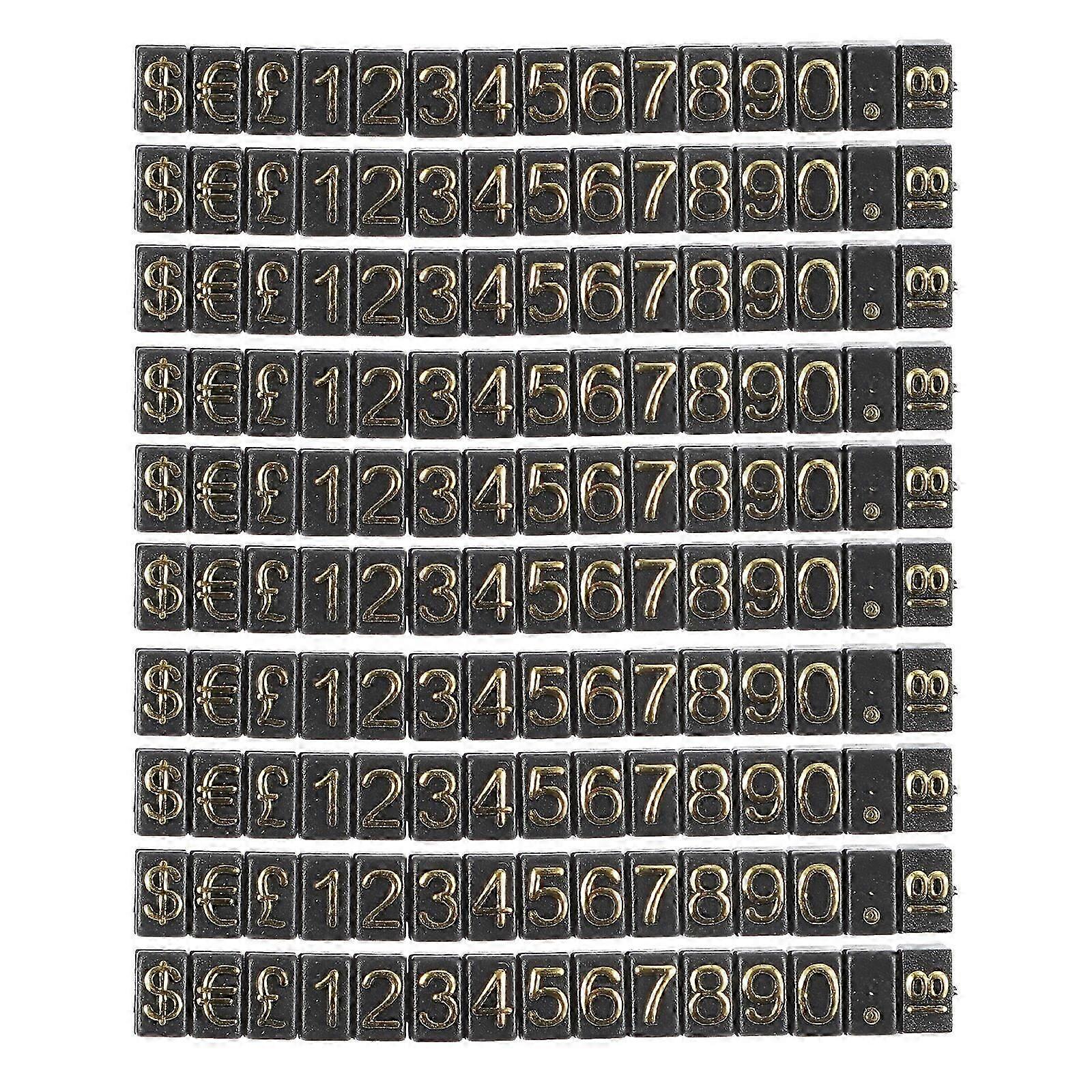10pcs Τιμή Ετικέτα Εμφάνιση Αριθμός πινακίδας Εμφάνιση Ετικέτες τιμών Τιμή καταστήματος Εμφάνιση ετικετών