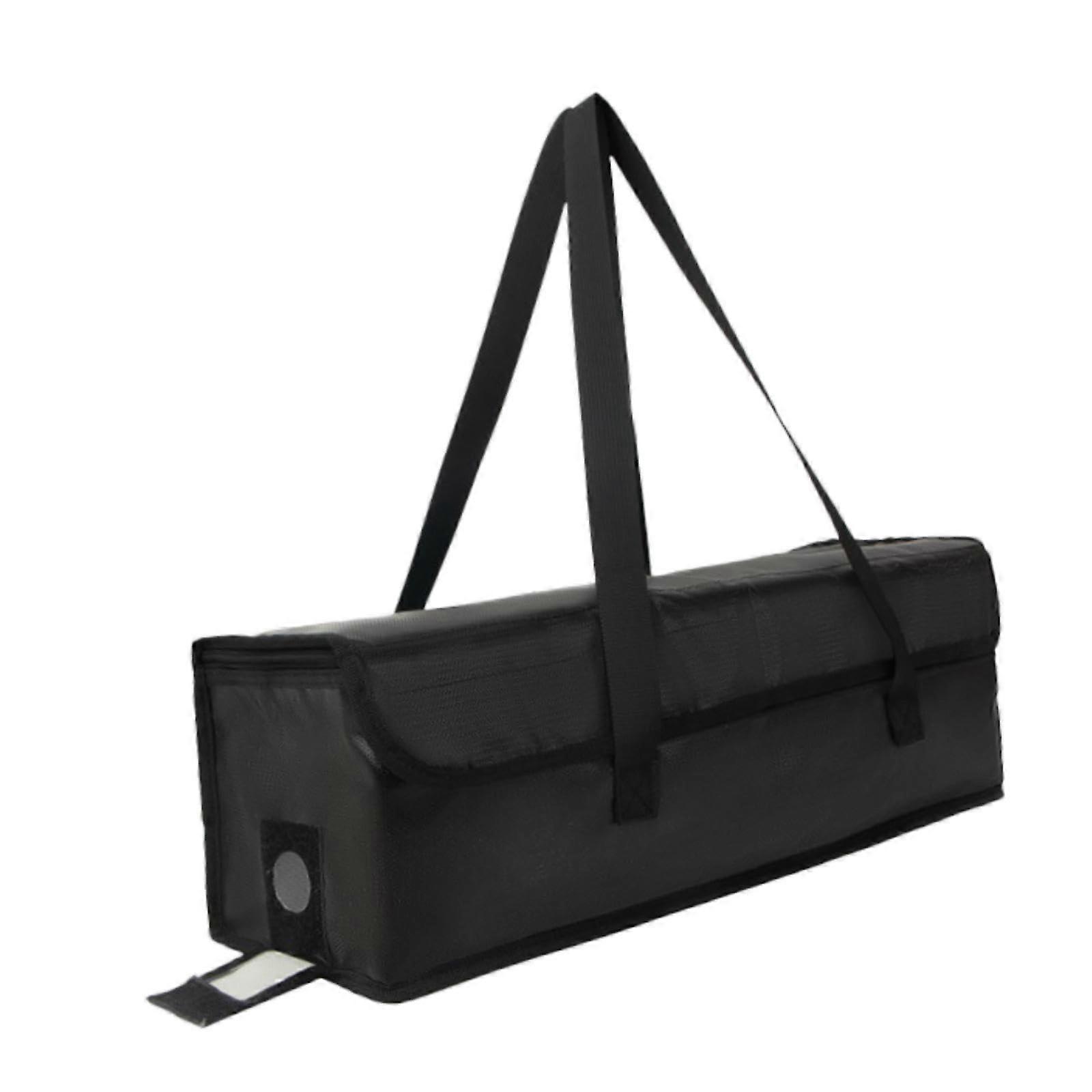 Storage bag for electric bicycles, fireproof spare battery protection with zipper, secure carrying case, carrying bag