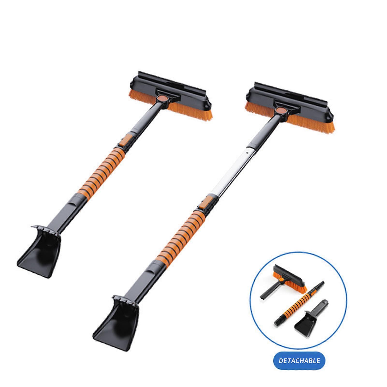 180° Rotating Car Snow Brush 3 in 1 Ice Scraper Shovel with Ergonomic Foam Handle for Winter