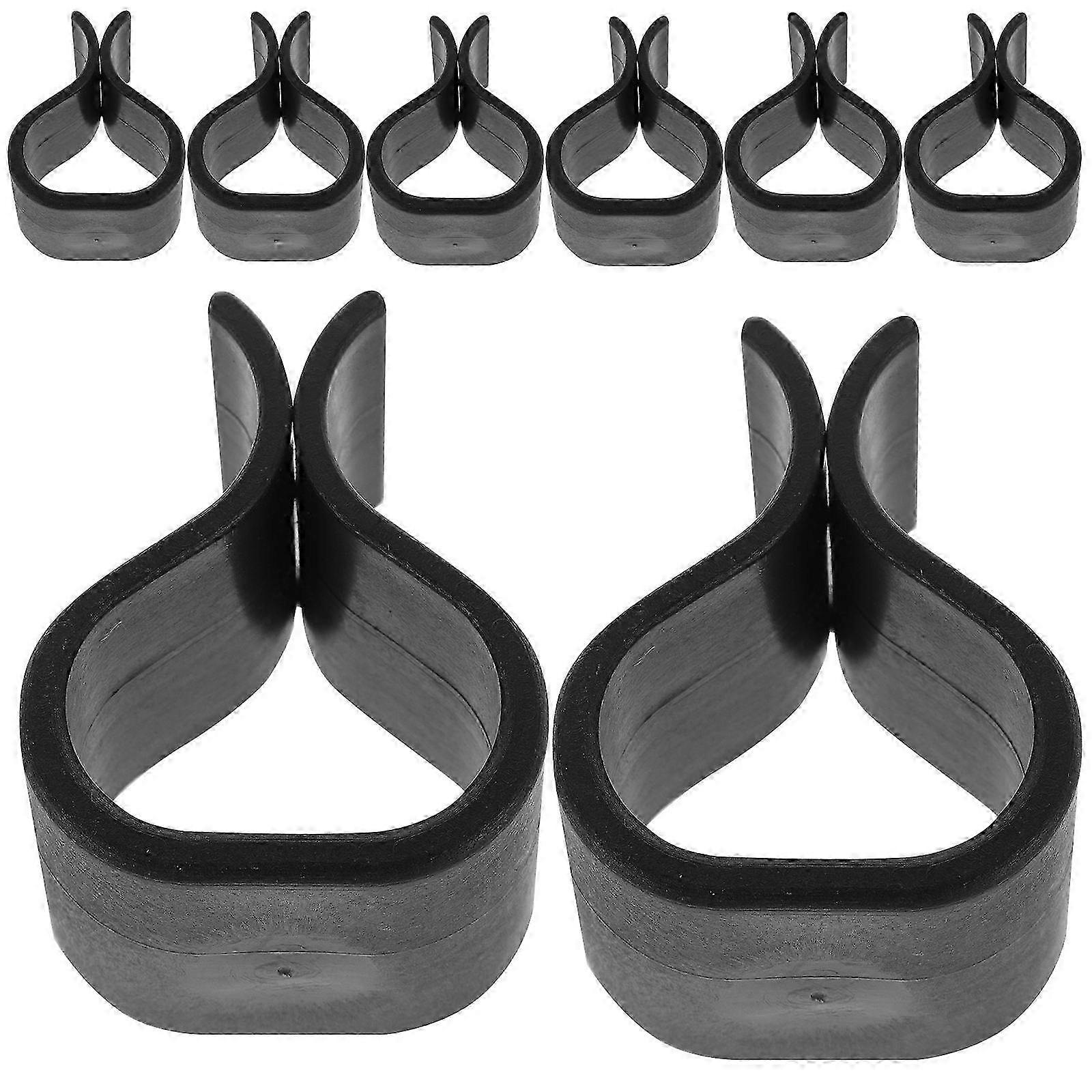 Rattan Wicker Chair Clips Prevent Movement Sofa Chair Connection Compact Design Plastic 12Pcs6.2X5X4.1CMBlack SZRH A-D