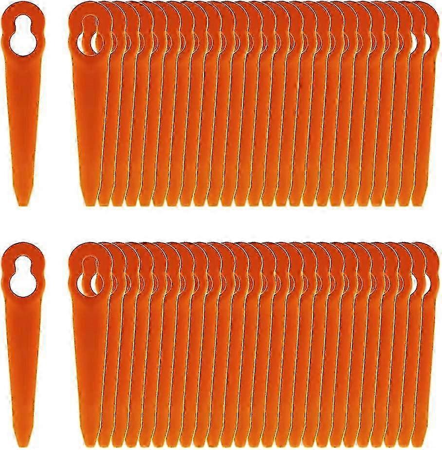 100 plastic blades for cordless trimmer, compatible with Polycut series