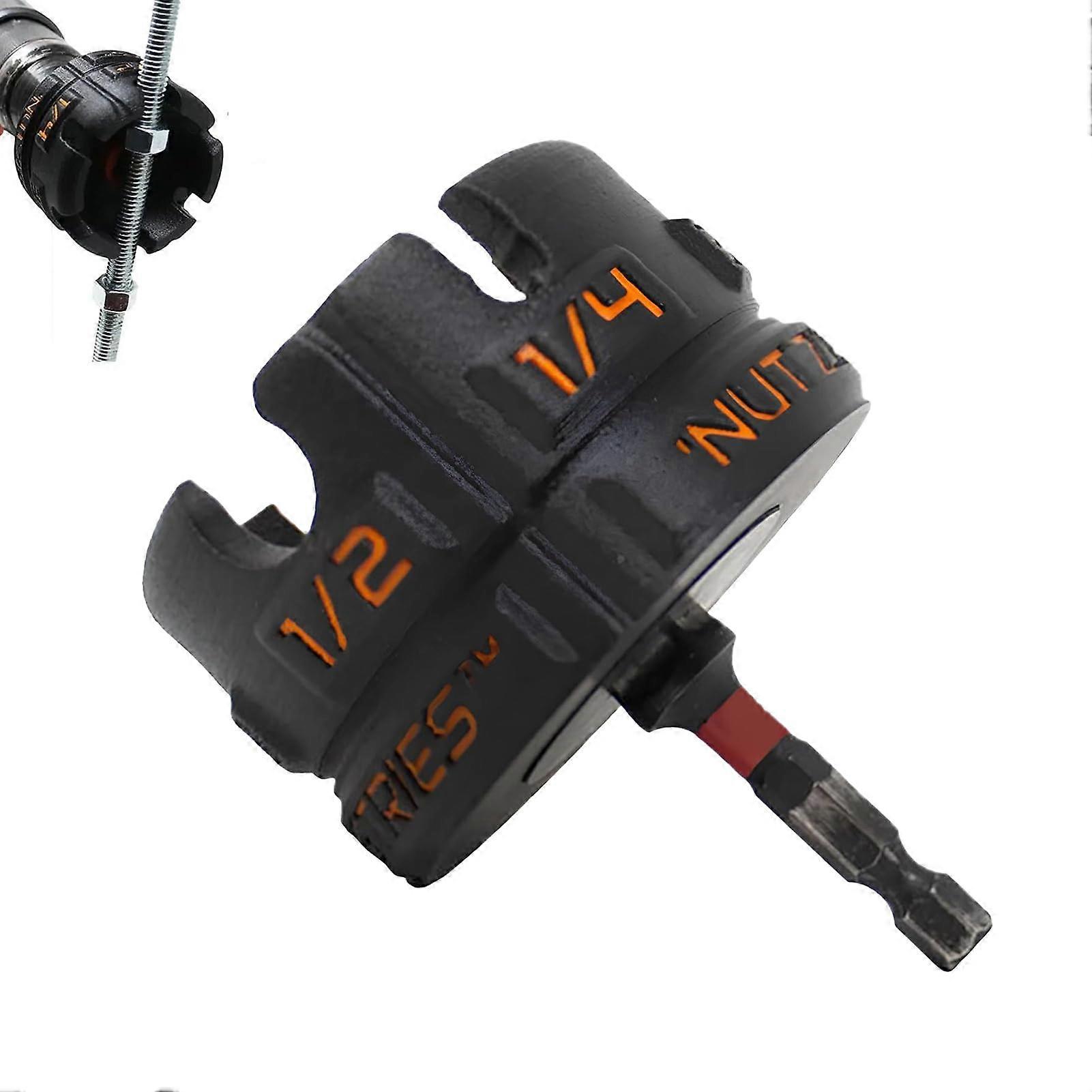 Hex Fastening Tool With Durable Nut Driver Adapter And Bit Inserter, High-Drdr Magnetic Driver, Compact Socket Extension
