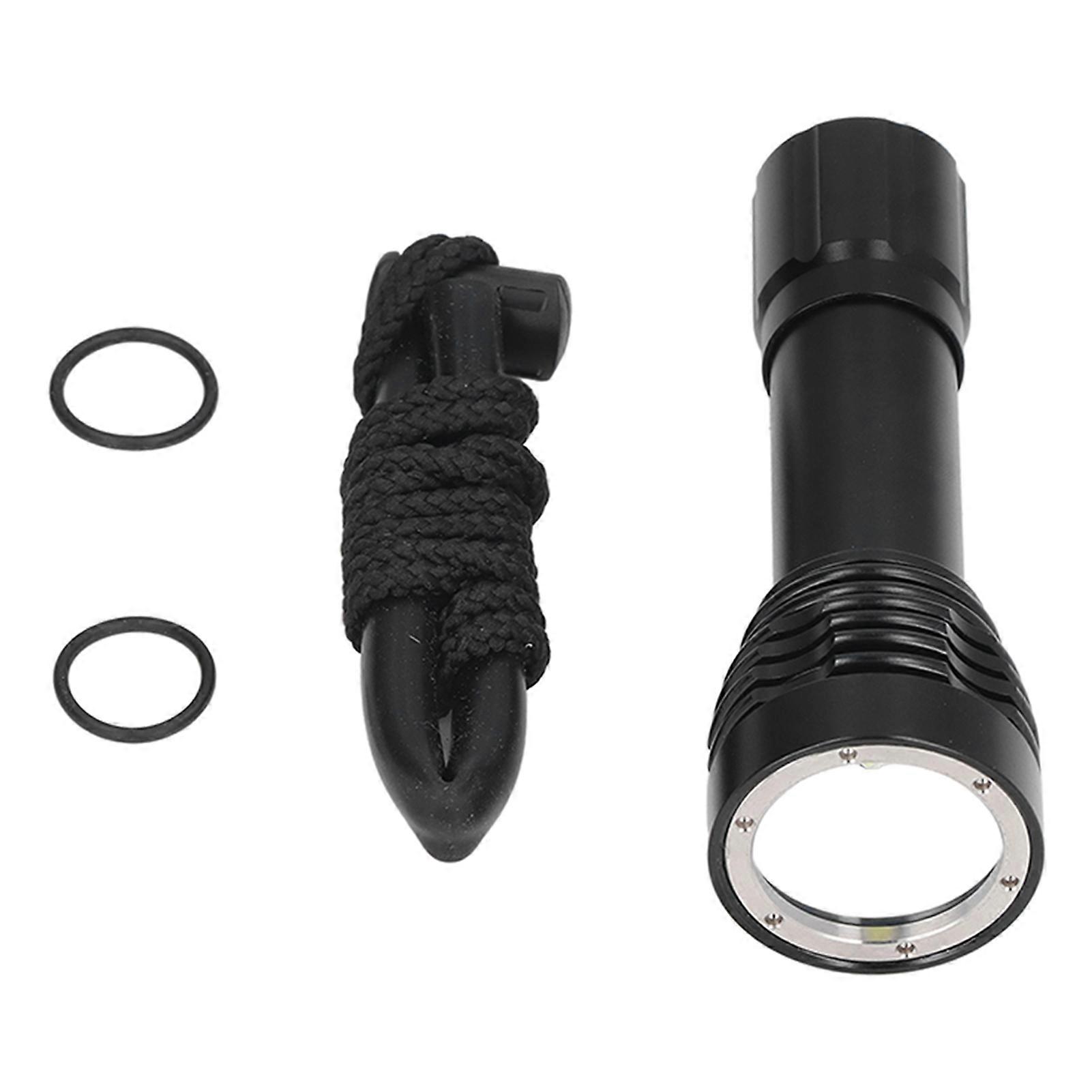 Professional Diving Flashlight, 100 Meters, IPX8 Waterproof, L2 Underwater Flashlight