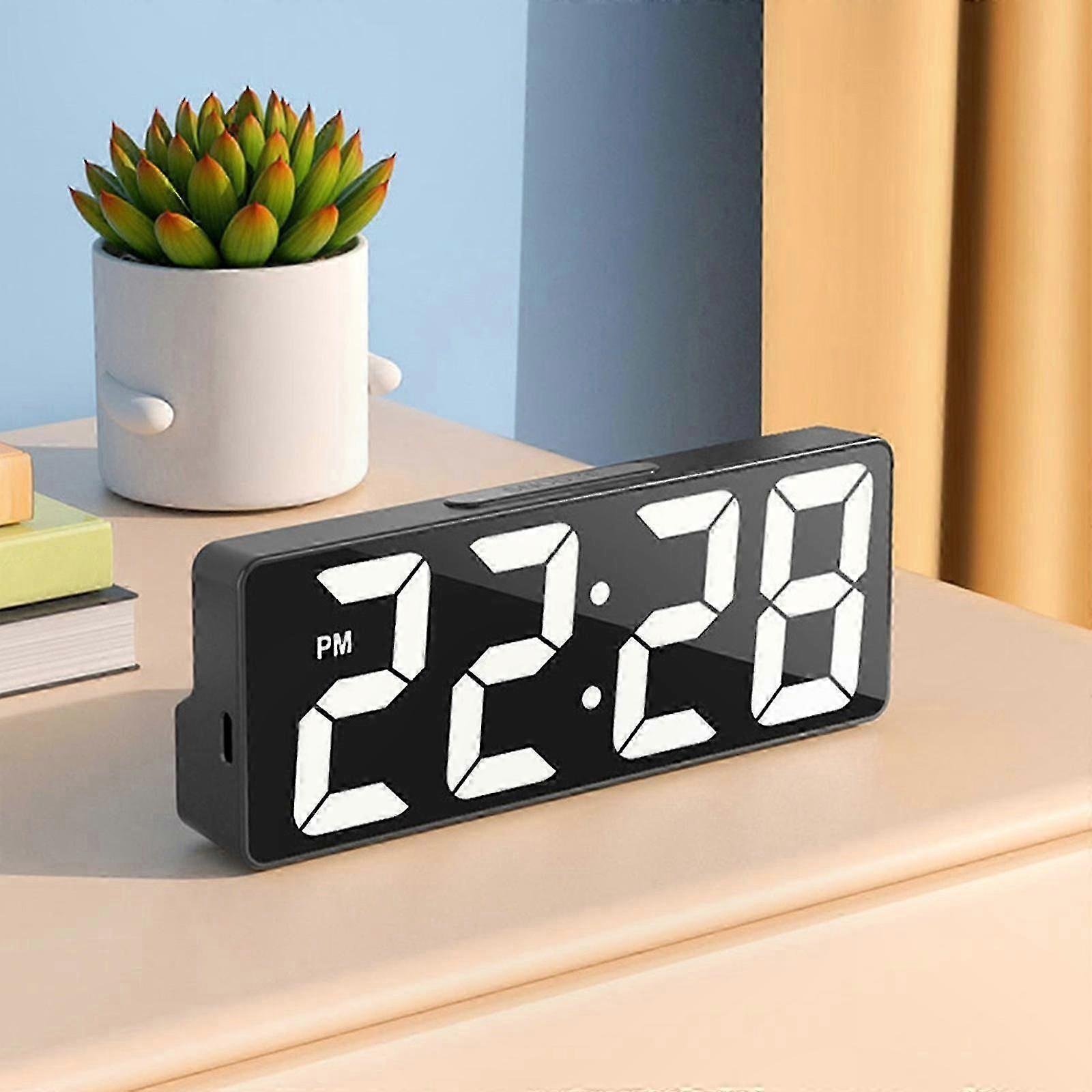 Large LED Digital Alarm Clock with Multi-Function Display for Desk, Bedroom, or Kitchen Use