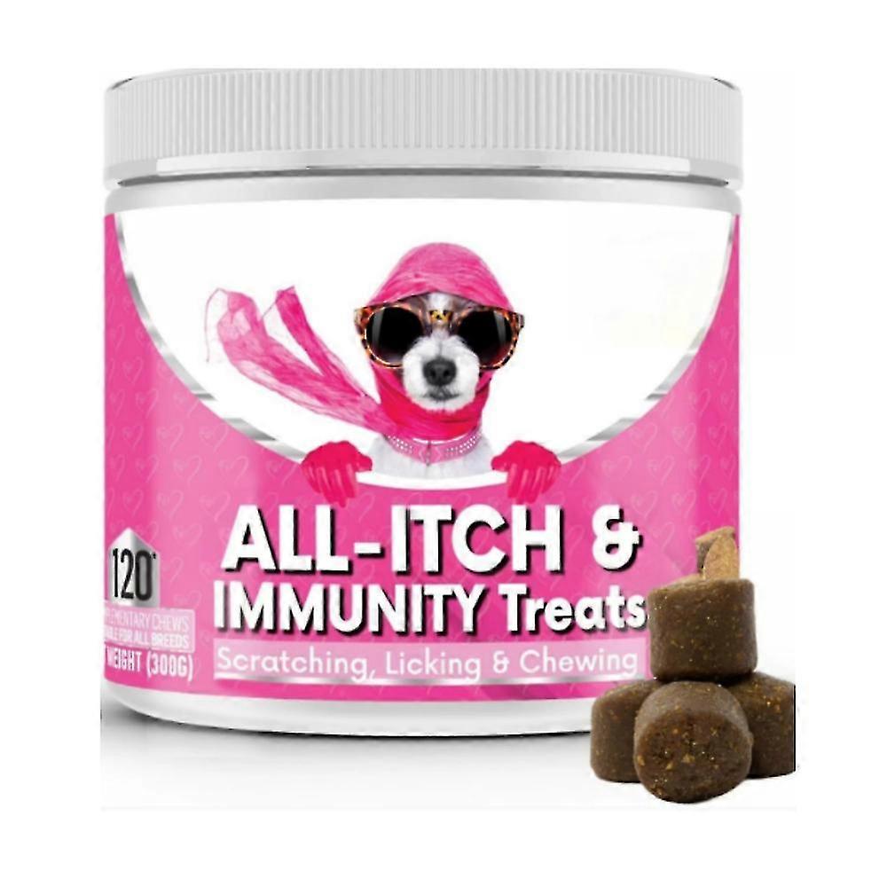 NutriPaw All-Itch Immunity Treats For Dogs - Soothe Itchy Paws, Eyes, Ears, Skin