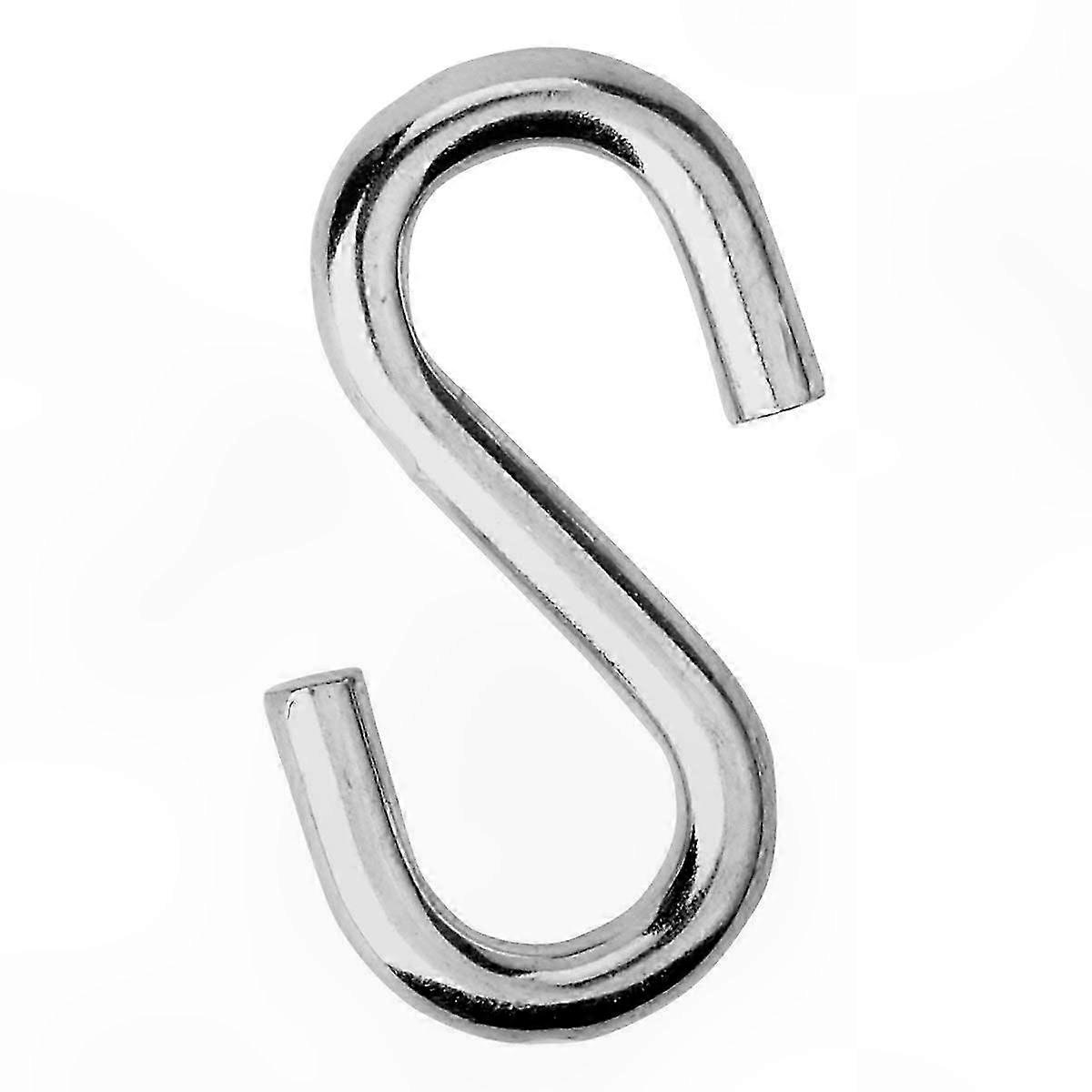 Durable Galvanized S-Hooks for Hanging Utility, Heavy Duty Pack of 2