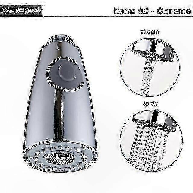Adjustable G1/2 Kitchen Faucet Sprayer Nozzle with Shower Head Functionality