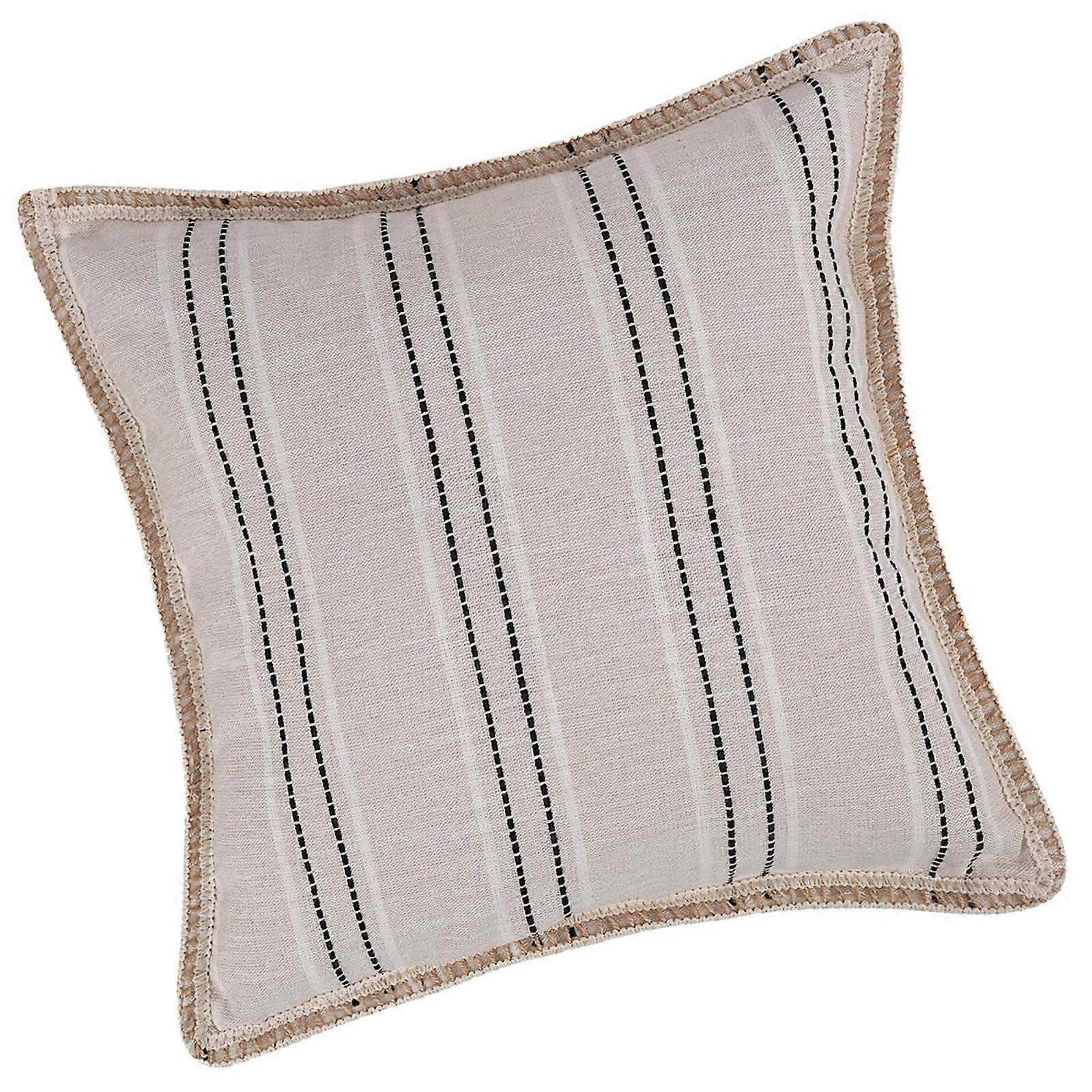 Natural Breathable Linen Pillowcase Soft Comfortable Fabric for Sensitive Skin Easy Caring Machine Washable 50 50 Black