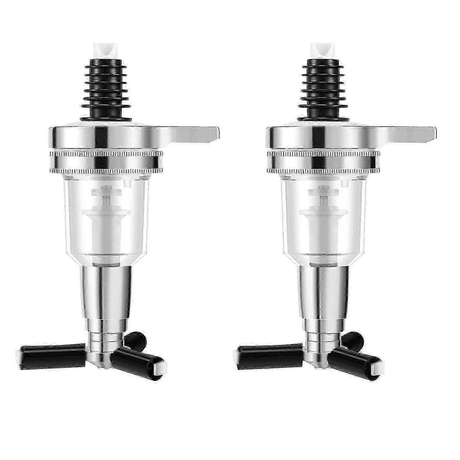 2pcs Bar Butler Wall Mounted Replacement Nozzle Shot Dispenser For Revolving Liquor Caddy Bottle Hol