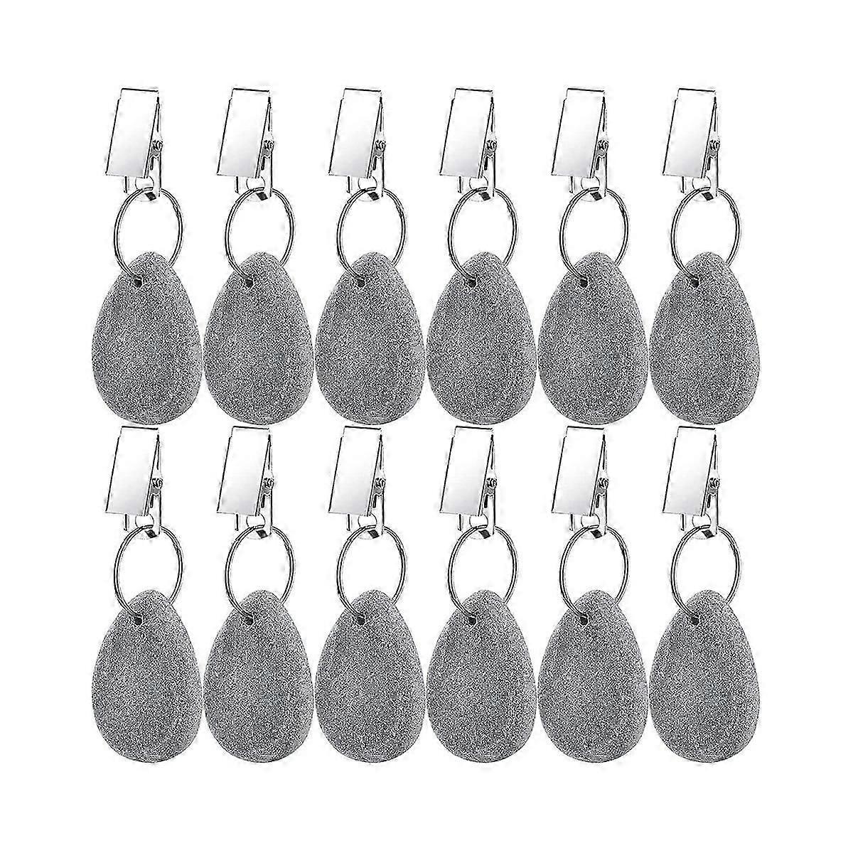 12 Pieces Tablecloth Weights Tablecloth Pendant Teardrop Shape Table Cover Weights Stone Table Weig