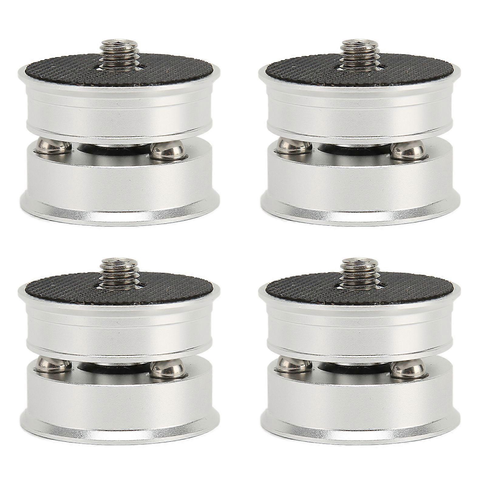 SP3924S 4pcs Speaker Isolation Feet Pads HiFi Turntable Isolation Feet Pad with Steel Ball for CD DVD Player Amplifier