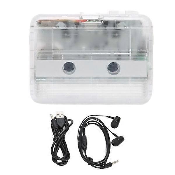 Bluetooth Cassette Player Auto Reverse Wireless Audio Tape Player with USB Power Supply