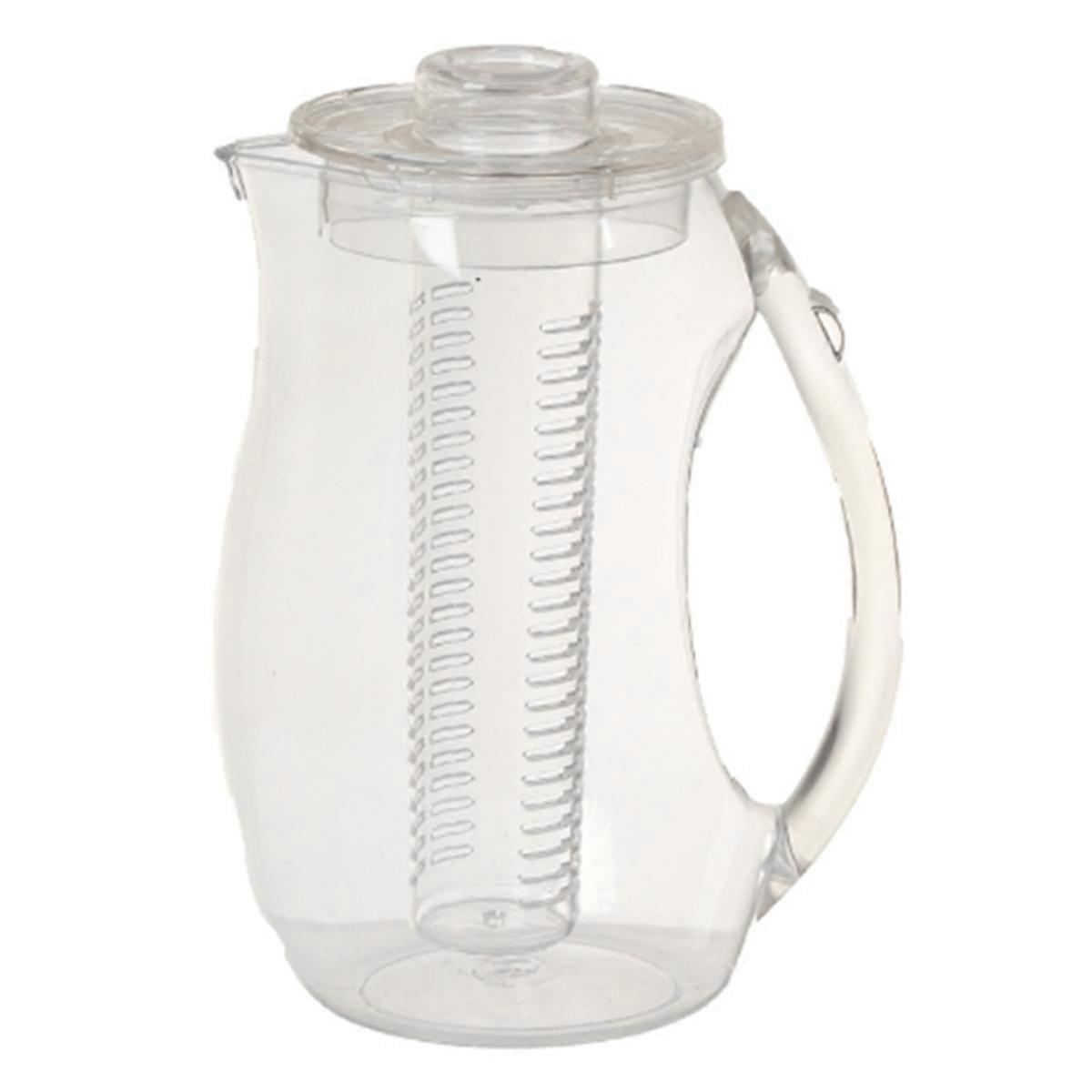 Fruit Water Pitcher 2.5L with Removable Lid and Infuser Rod