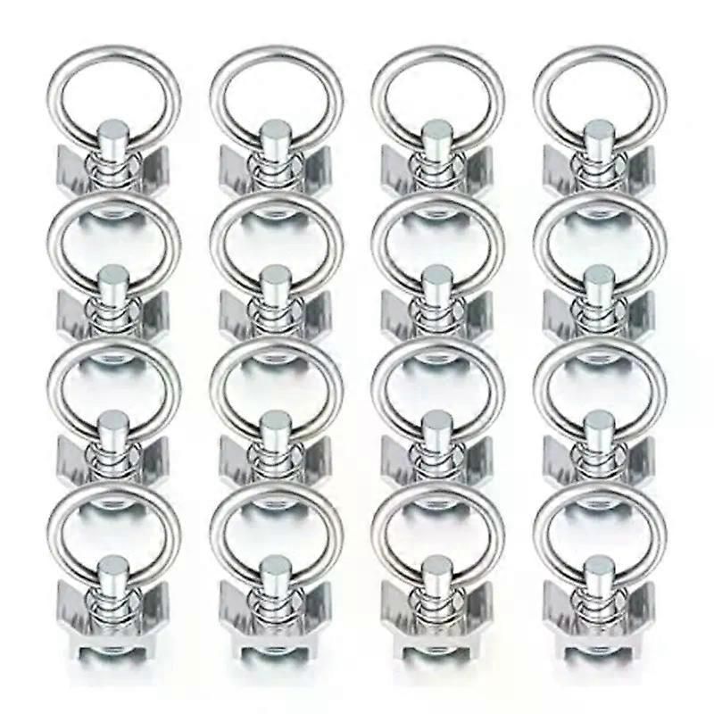 Single Stud Fitting L-Track 4 000LB Capacity with Stainless Steel Round Ring Aluminum Keeper Cargo Control for Airline