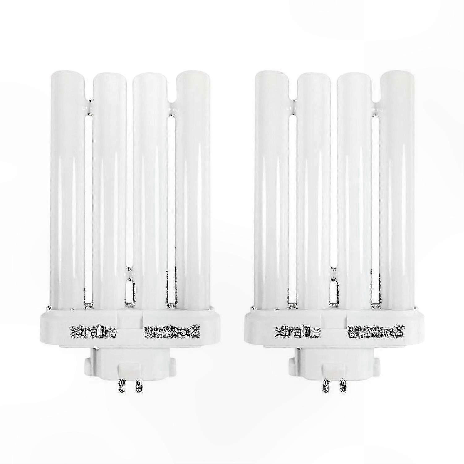 6500K Daylight LED Bulb for Reading Lamps, 4-Pin GX10Q-4 Base, Quad Tube Design