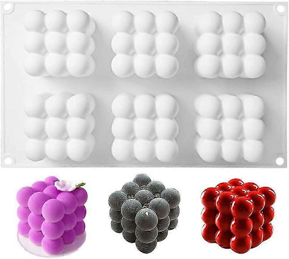 High-Quality 6-Cavity Bubble Candle Mold for DIY Craft