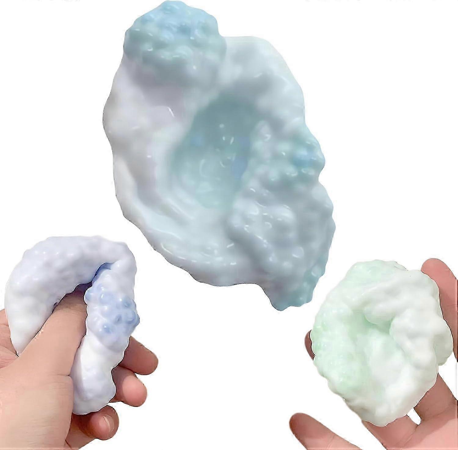 Grape Smoothie Stressball,Grape Stressball, Shapeable Vacuum Ball Stress Ball,Sensory Fidget Squeeze Toy for Stress Relief(White)