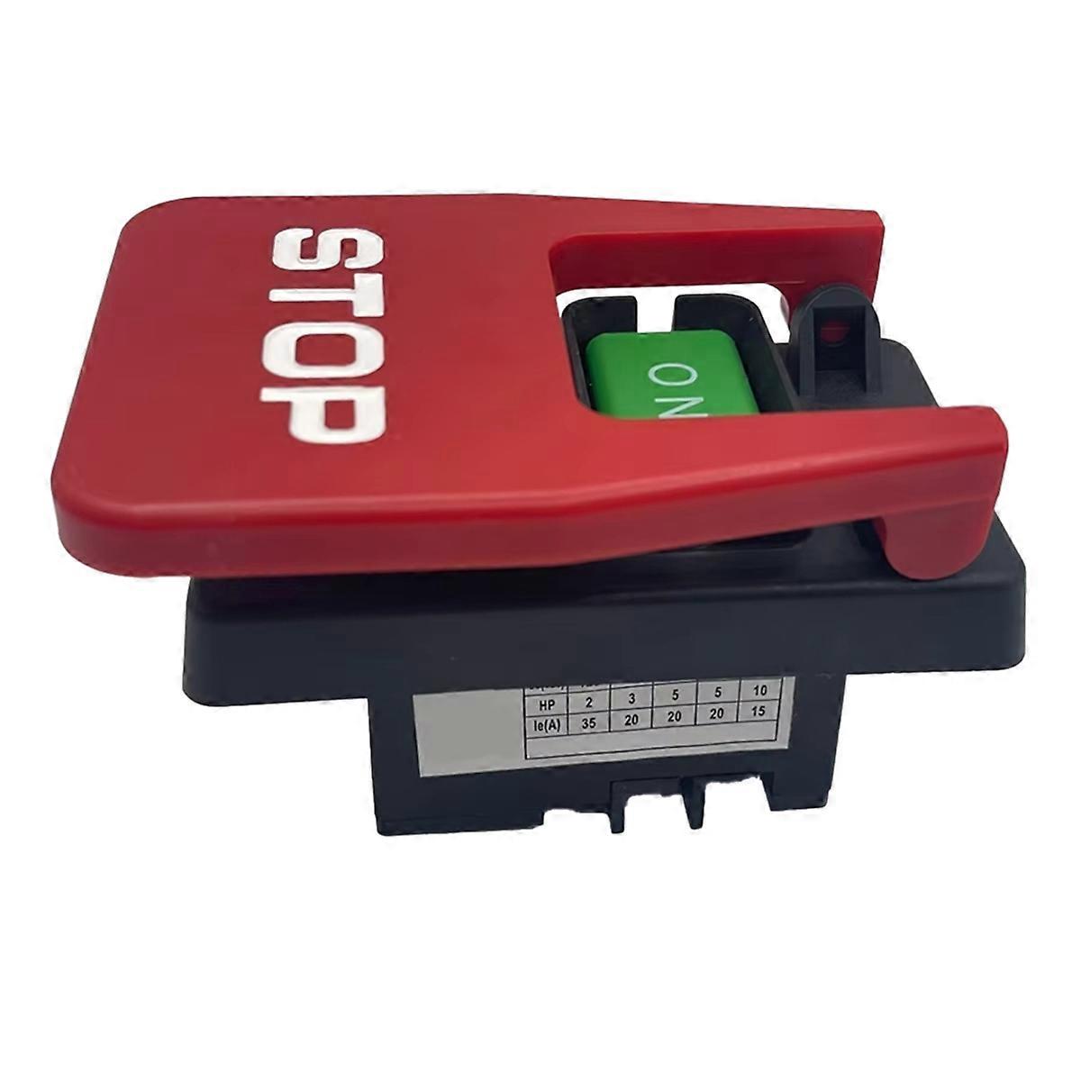 110V/220V Dual Voltage Paddle Switch, Large Knee Paddle for Power Tools Fast Power Off ,for Sawmills Cutting Machine