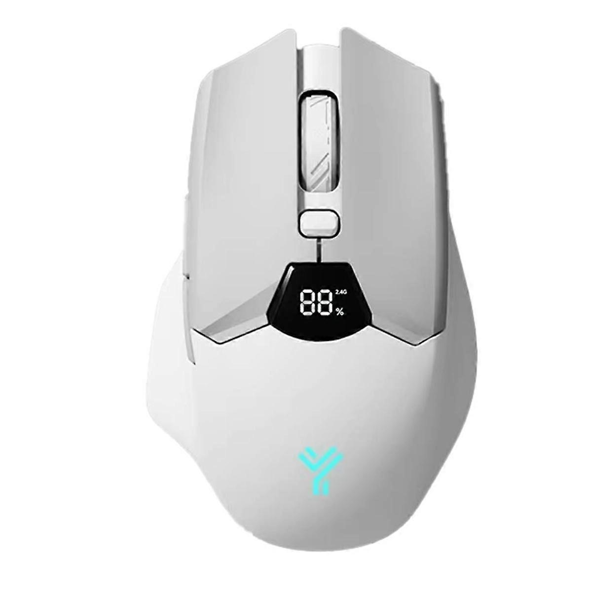 Wireless Bluetooth Mouse, Smart Screen Display, Dual Mode Mute Button, 600mAh Lithium Battery, Office Mouse for Tablet