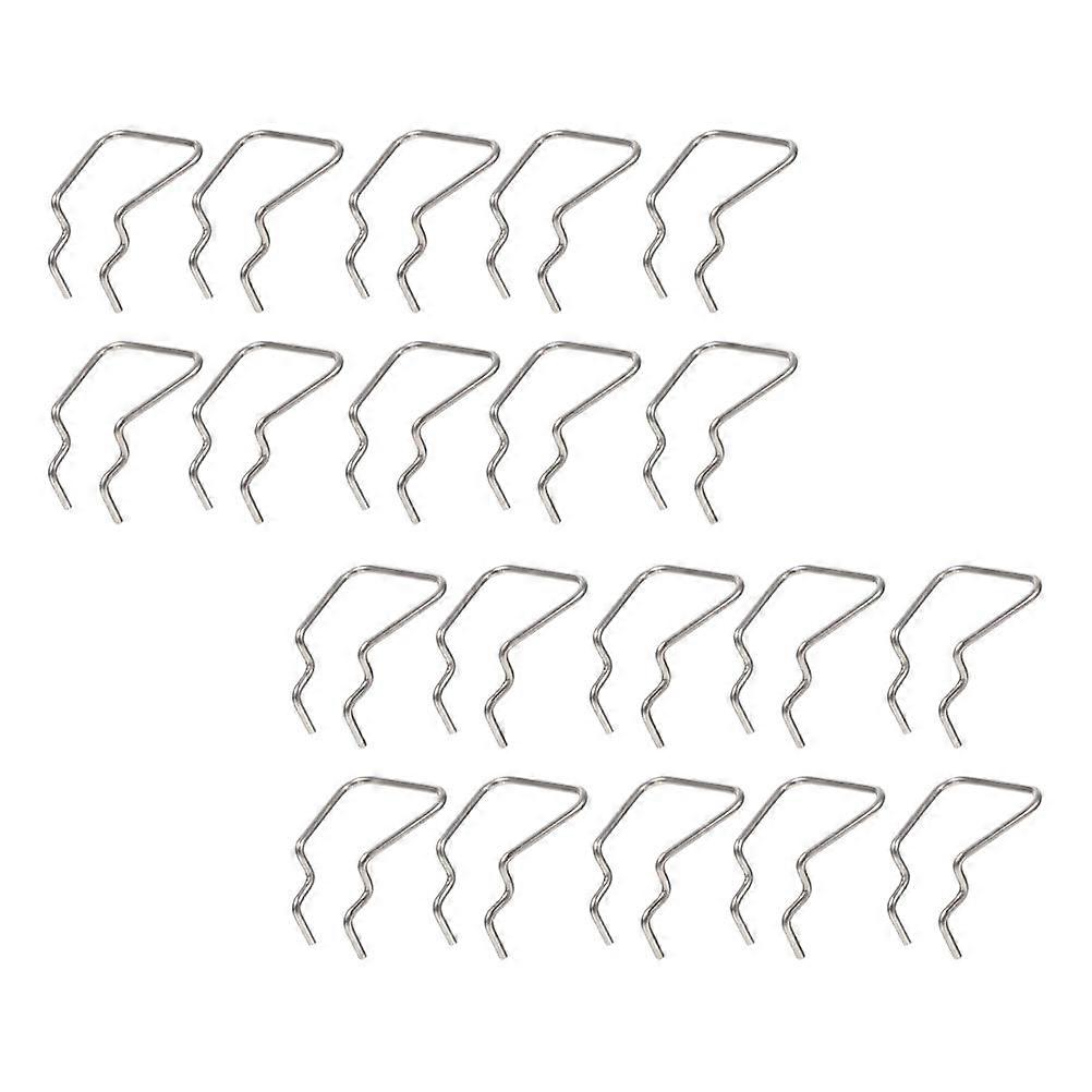 Five Metal Tool Display Shelf Hooks for Pegboard 20Pcs Stainless Steel