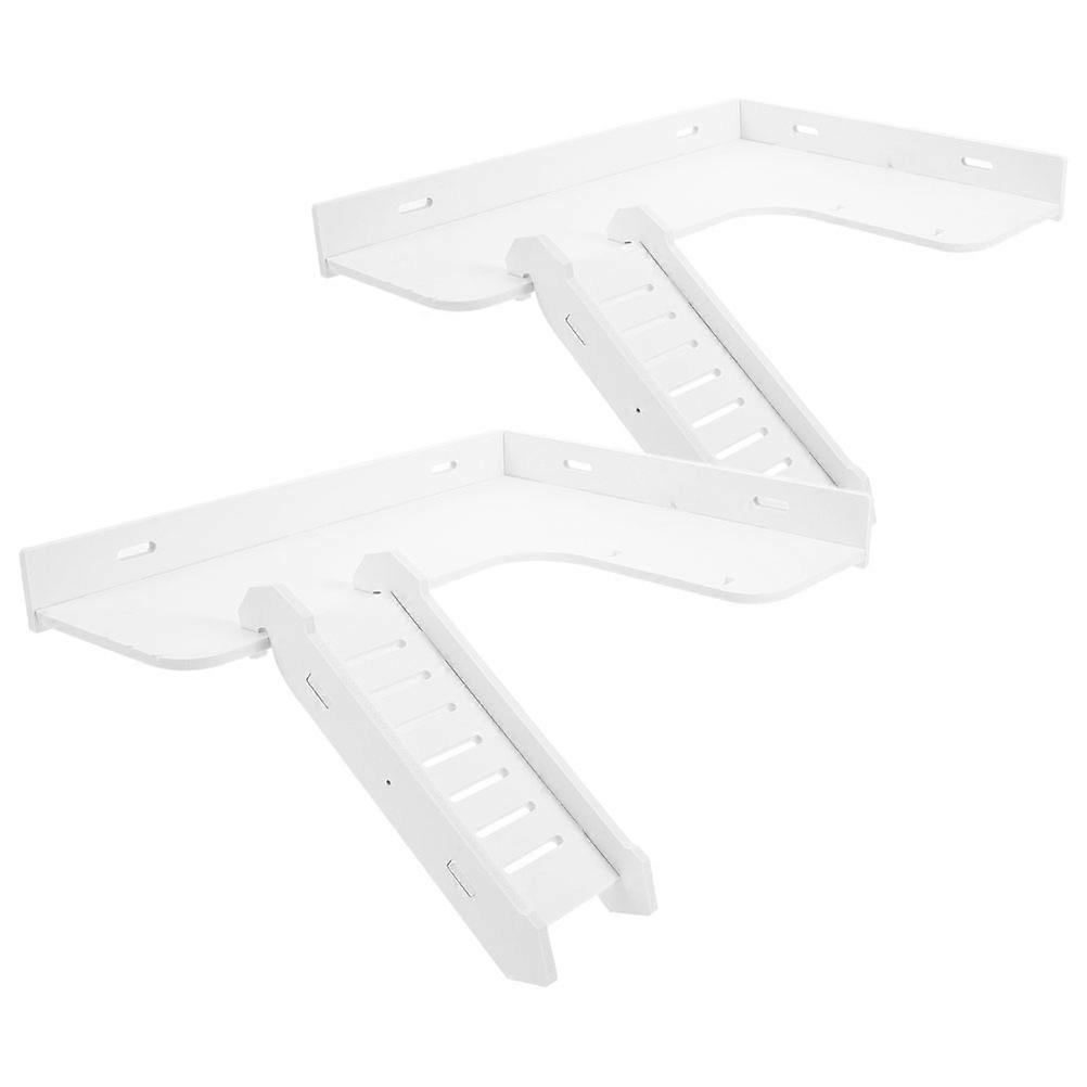 White PVC Small Animal Playground Platform with Ramp for Hamster Cage Toys Suitable for Year-round