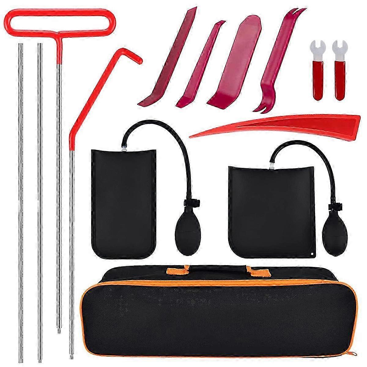14 Pcs Car Door Open Unlock Tool Kit Lock Out Emergency Wedges