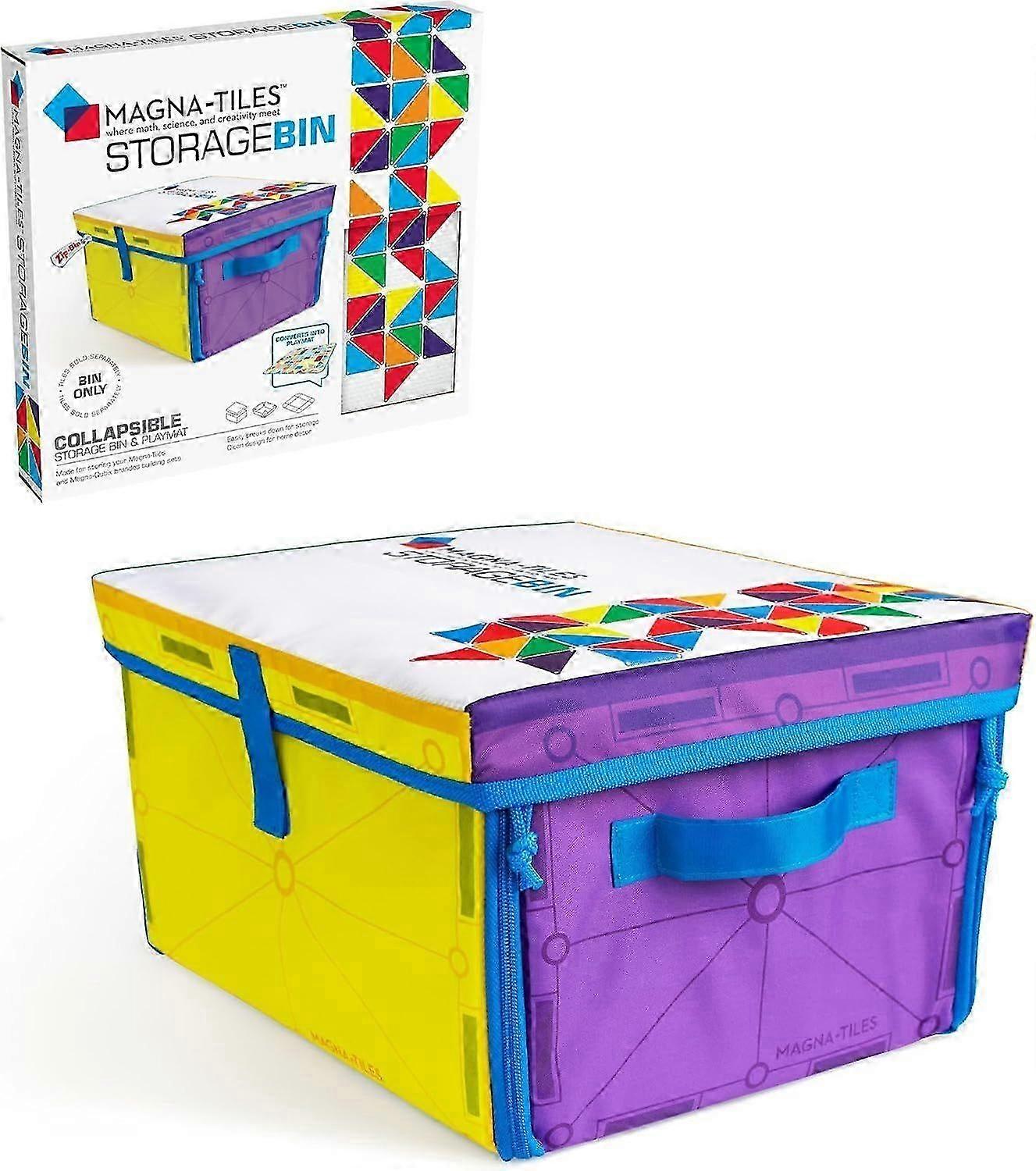 Storage Bin & Interactive Play-Mat, The ORIGINAL Magnetic Building Brand