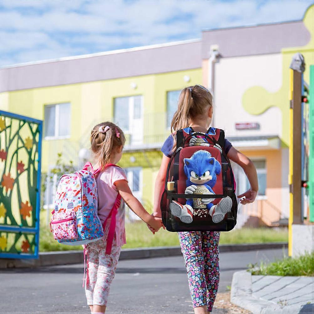 Anime Game 3D Double Sided Backpack for Kids 40x30x17cm Polyester