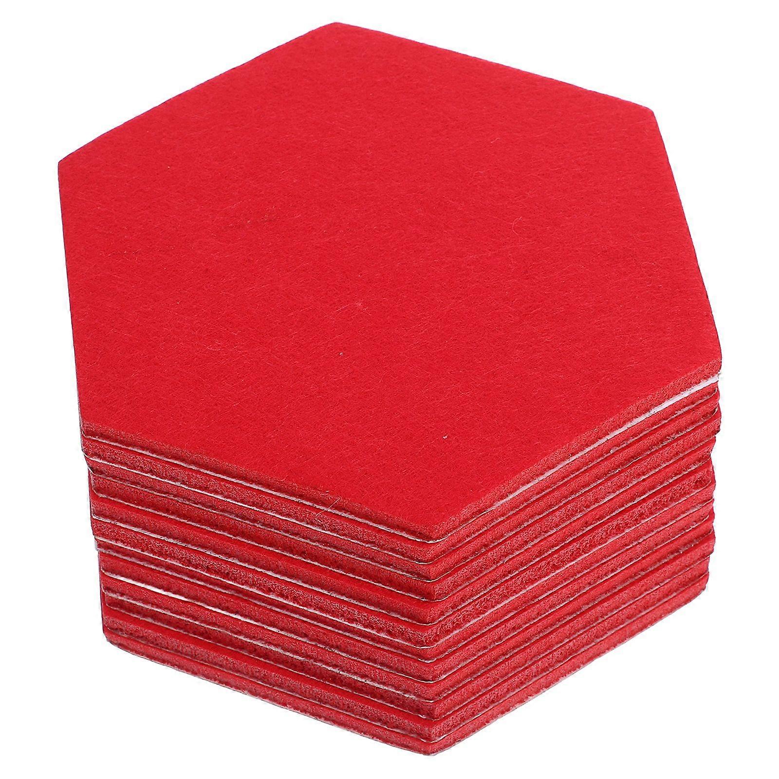 12st Hexagon Panel Filtplattor För Vägg Självhäftande Filtbräda Plattor Hexagon Bulletin Board Filt Väggstift Brädor För Hemmakontor Tillbehör
