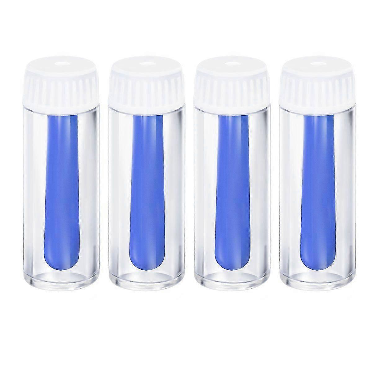 ROSENICE 4pcs Hollow Lens Inserter Remover Lens Suction Cup for Hard RGP Lens (Blue)