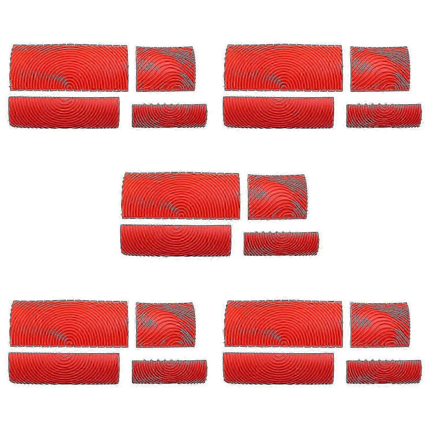4pcs Wood Graining Tool Set Wood Graining Wall Paint Compatible with Wall Diy