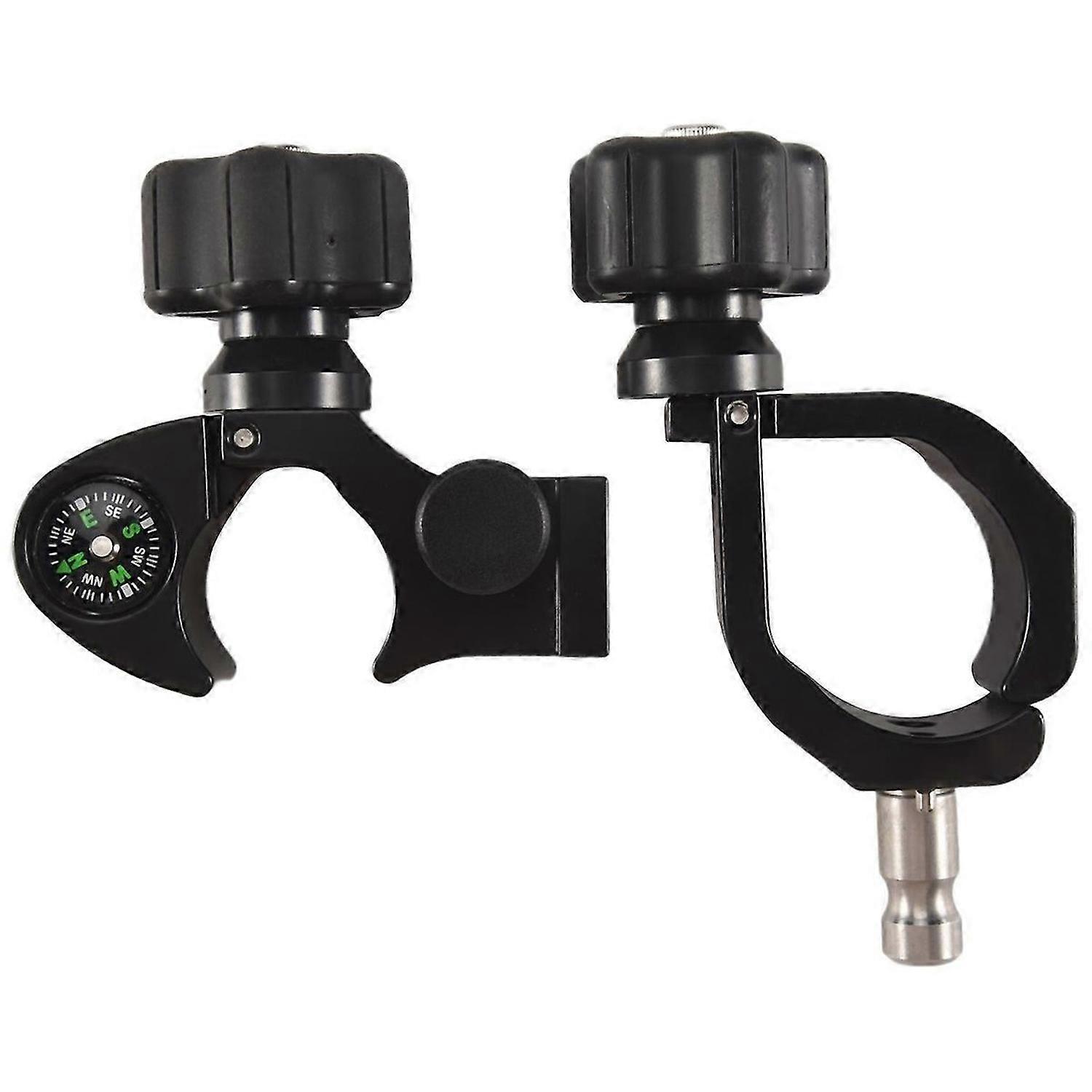 Quick Release Pole Clamp with Compass & Data Collector Cradle