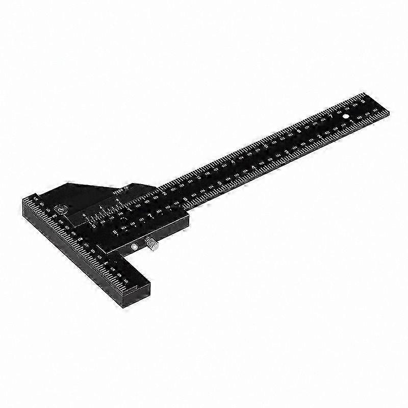 Aluminum Alloy T-Square Sliding Gauge for Woodworking Scribing and Depth Measurement Tool Ruler