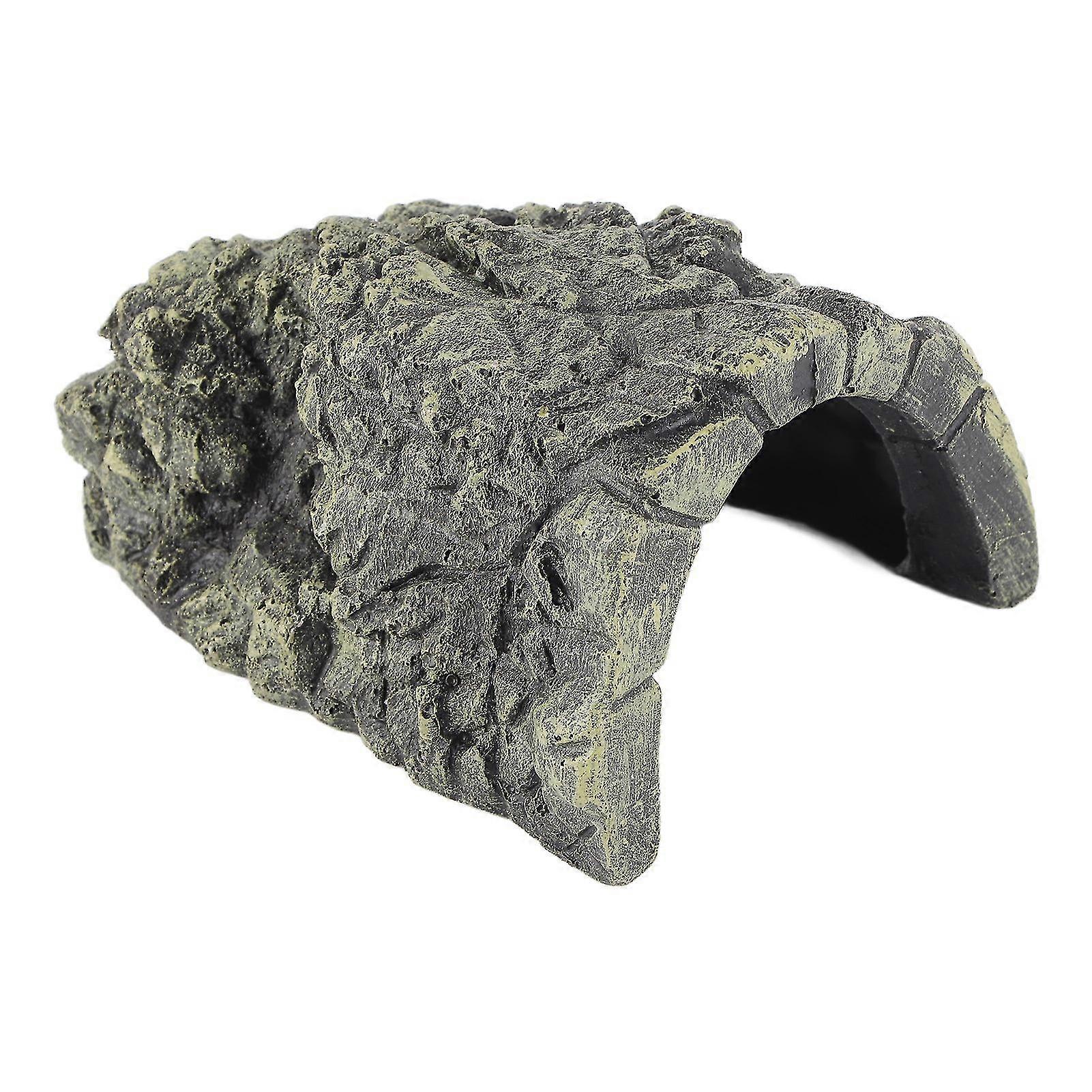 Large Fish Hiding Cave Aquarium Turtle Reptile Habitat 13.5x11x8cm 2025