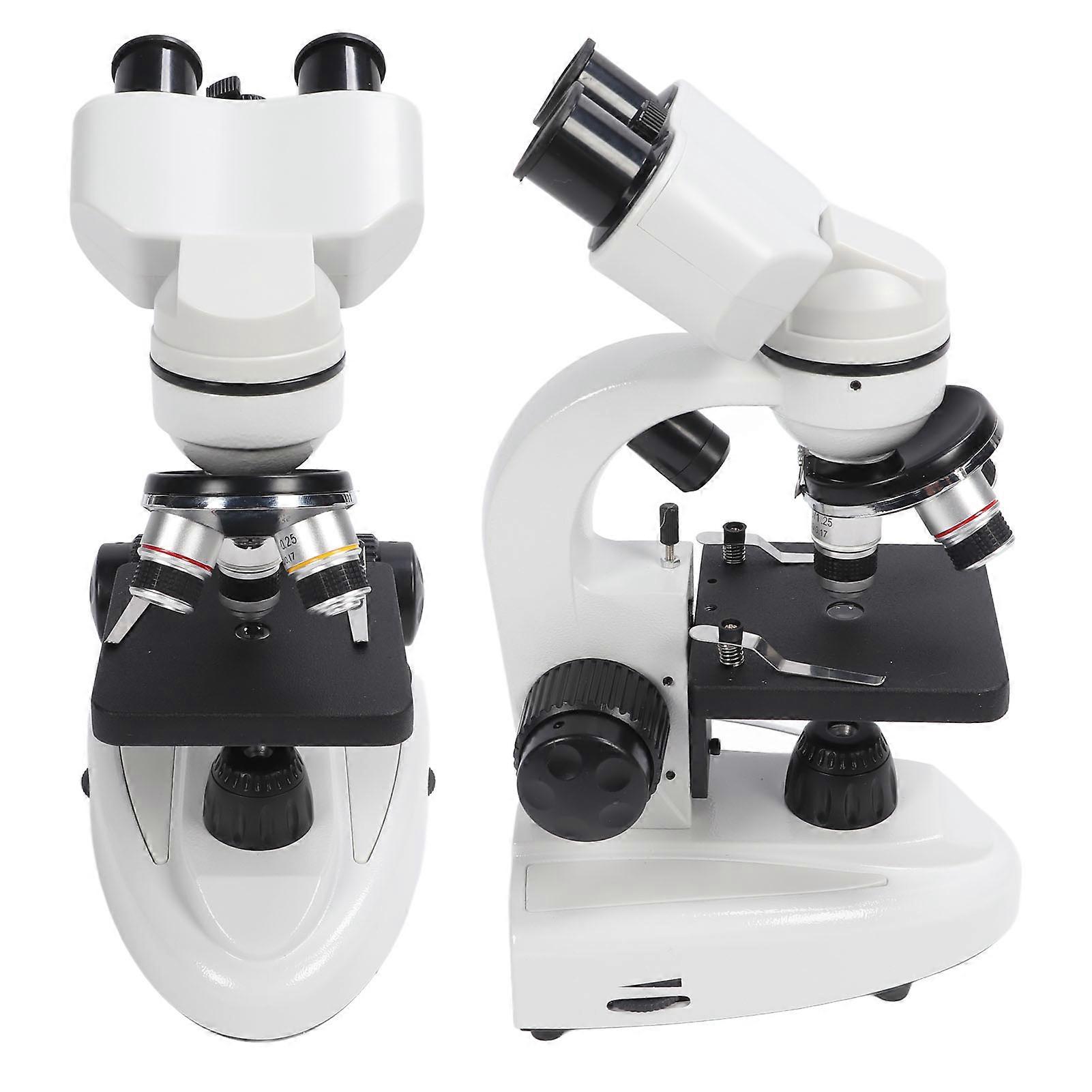 Microscope binoculaire 40X-5000X Rotation à 360° HD Lab Plug EU