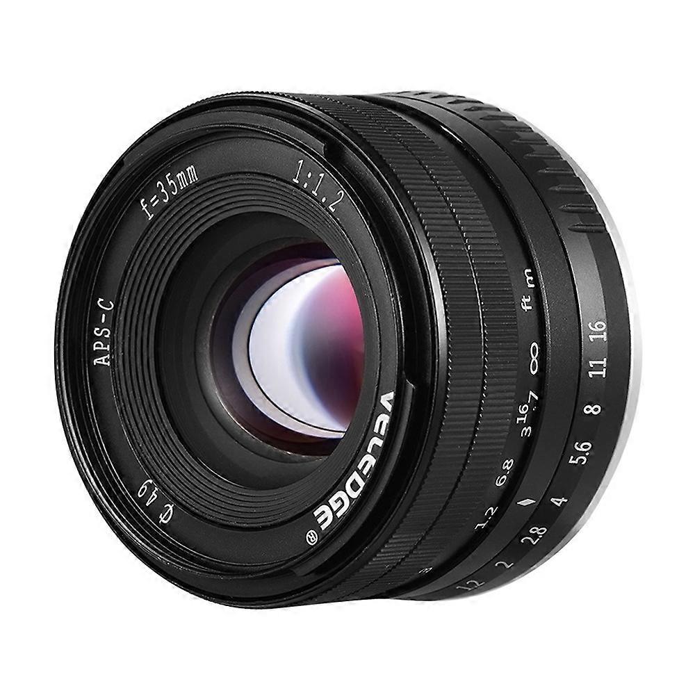 VELEDGE V-35 35mm F1.2 Large Aperture Lens Manual Focus Fixed Lens for Sony A6300 A6400 NEX Mirrorle
