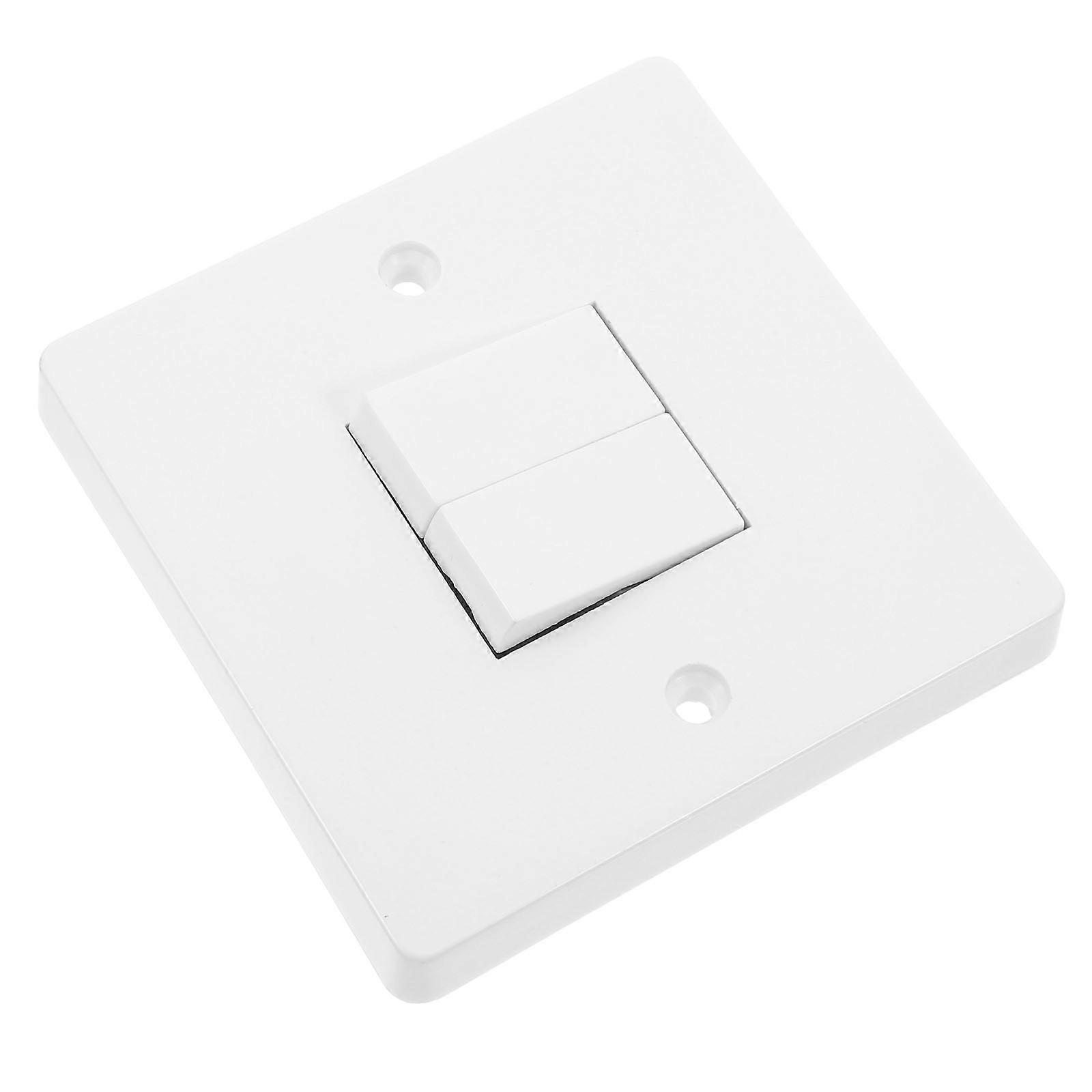 Electric Switch Double Rocker Light Switch For Home Office Minimalist Design 1Set