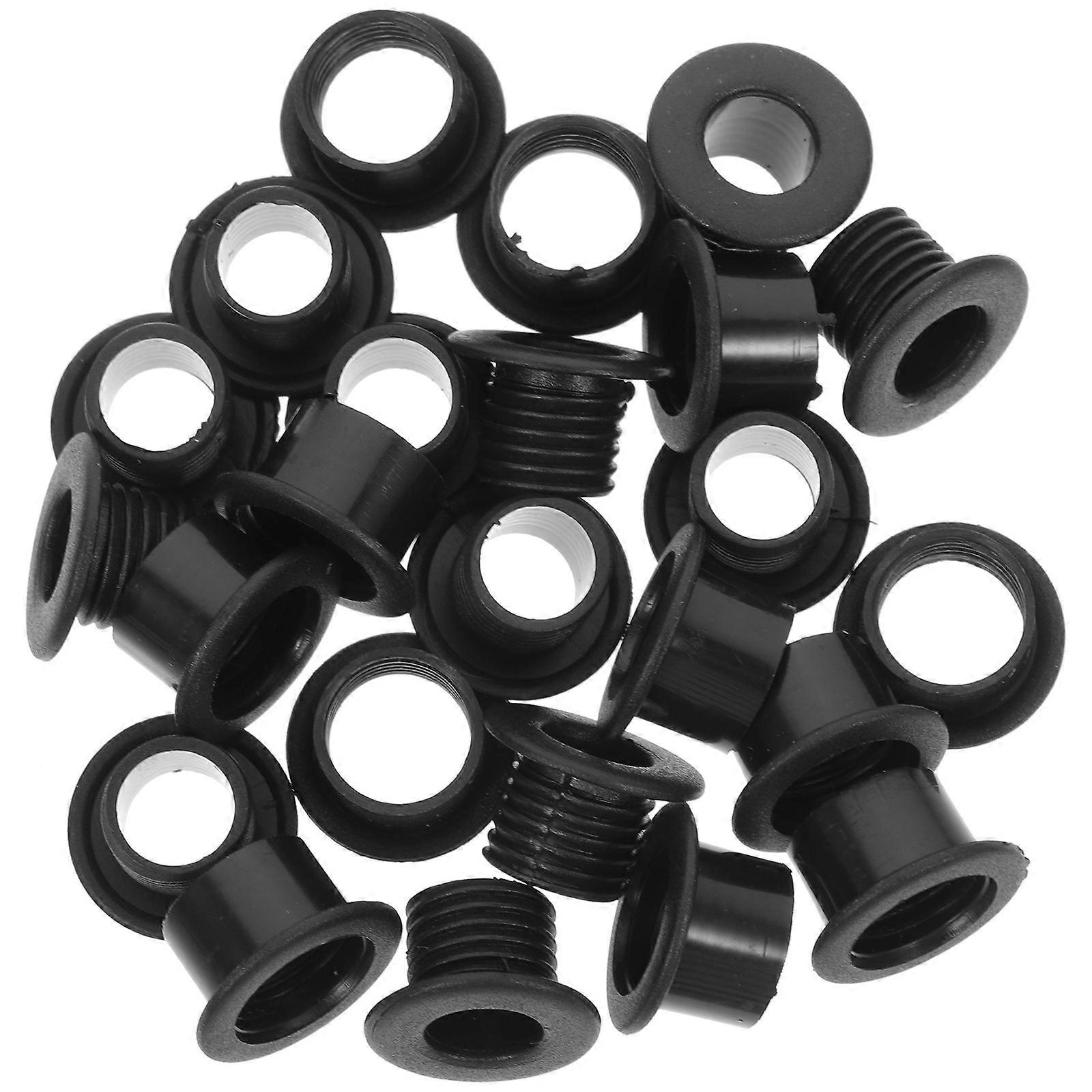 Black Foosball Table Bushings Plastic Bearings for Table Football Use 24Pairs