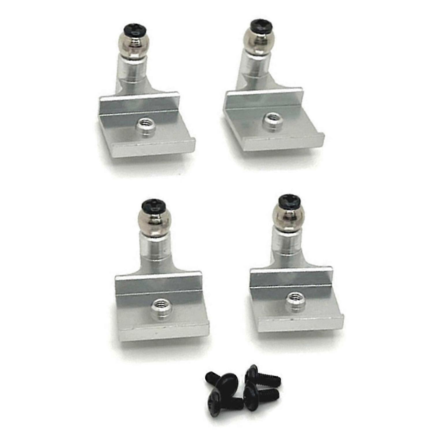 Front Rear Suspension Brackets Kit for WPL 1/16 C64 RC Car Silver