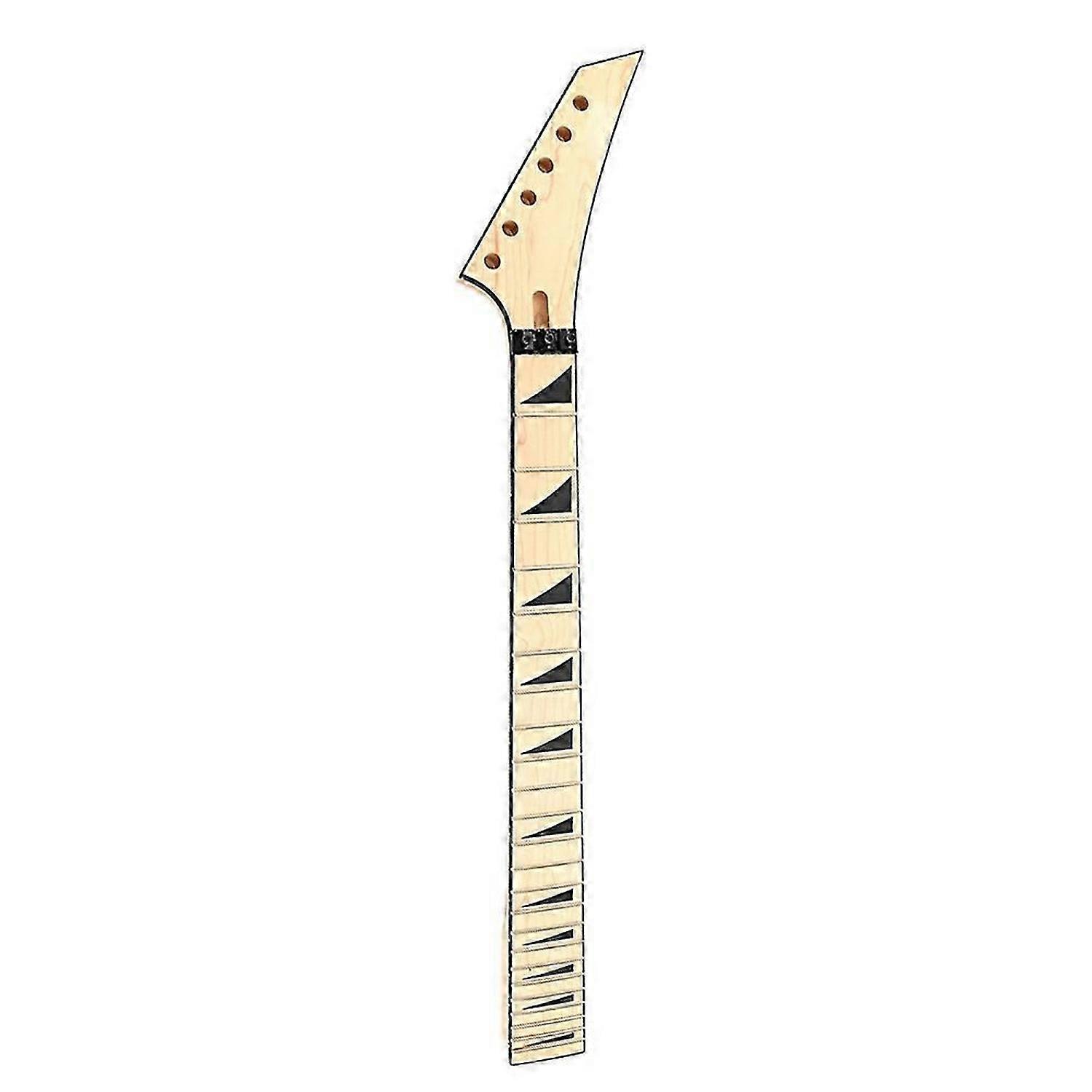 24 Frets Guitar Neck Maple Fingerboard with String Lock Right Head for 6-String Electric Guitar Neck