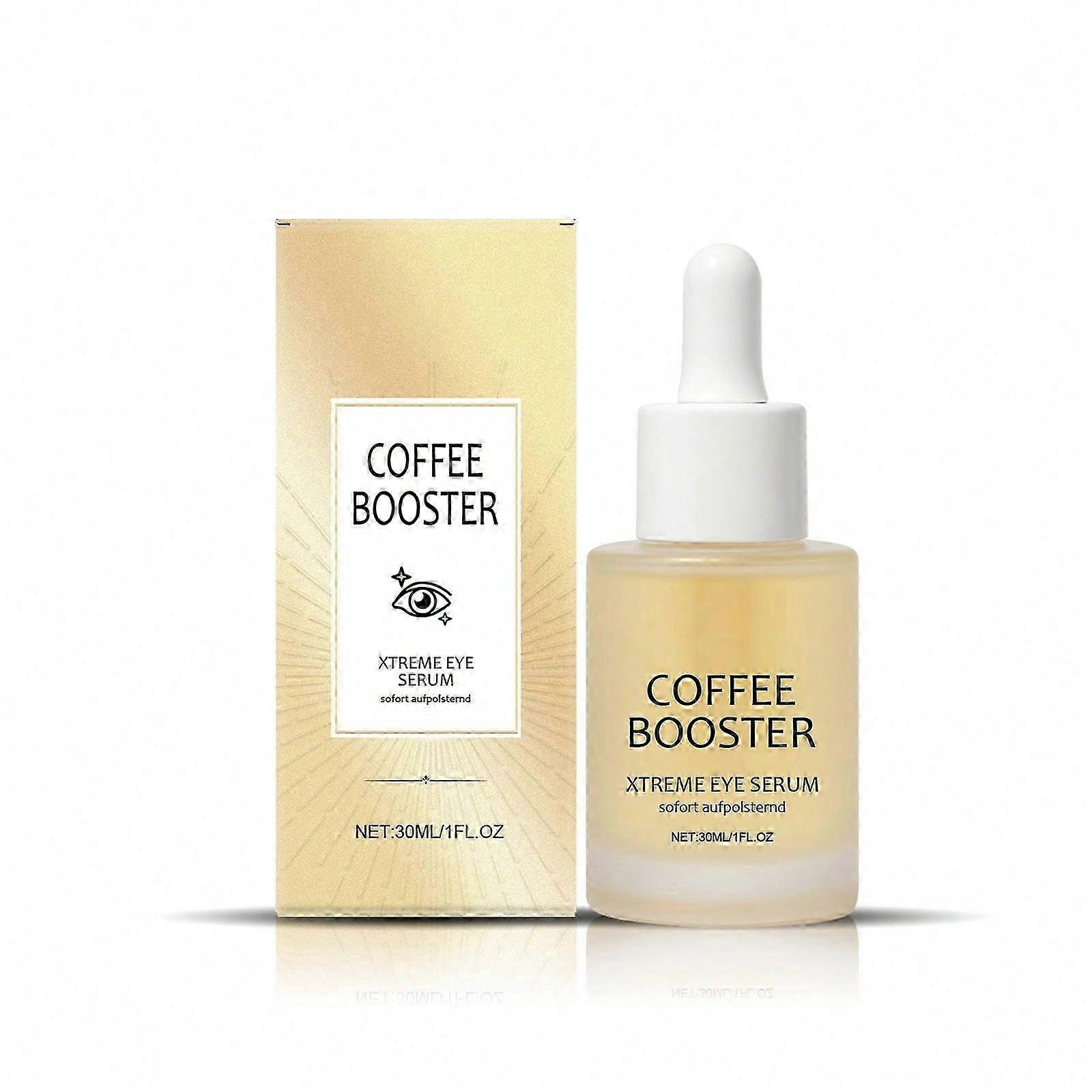 Eye Caffeine Booster 30ml Instant Padding Eye Serum With Caffeine For Tired Swollen Eyes -Against Dark Circles And Bags Vegan Certified Natu