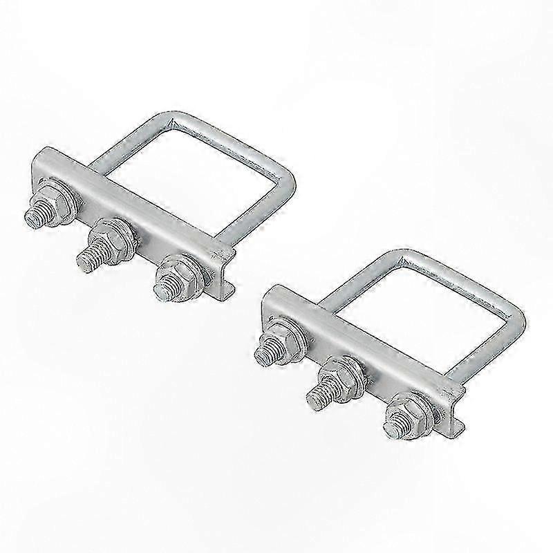 2-حزمة 60 مم مربع U-Bolt لمشبك تركيب عجلة الفارس